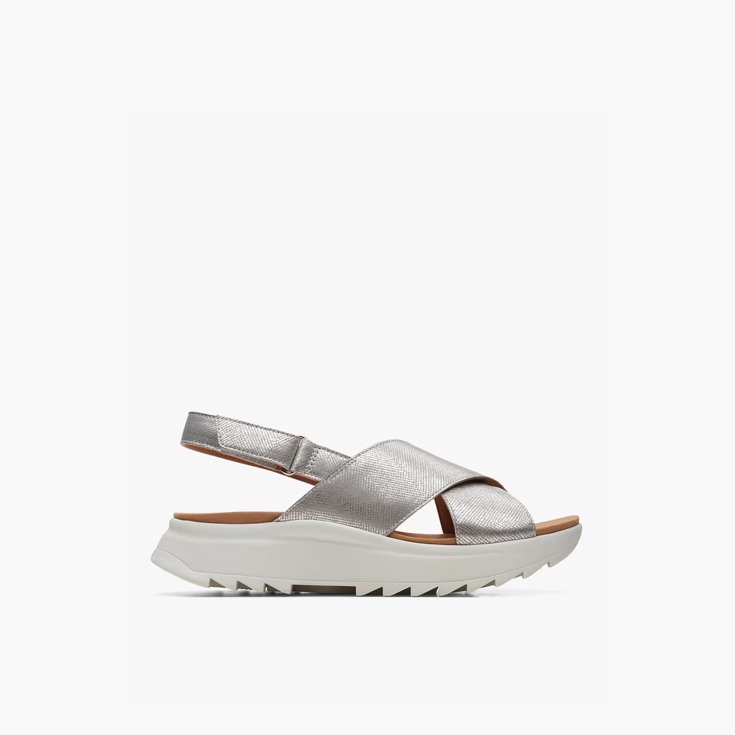 كلاركس - صندل داشلايت للنساء نعل سميك بحزام لاصق | 26171951-women-shoes-sandals-heeled-image-3