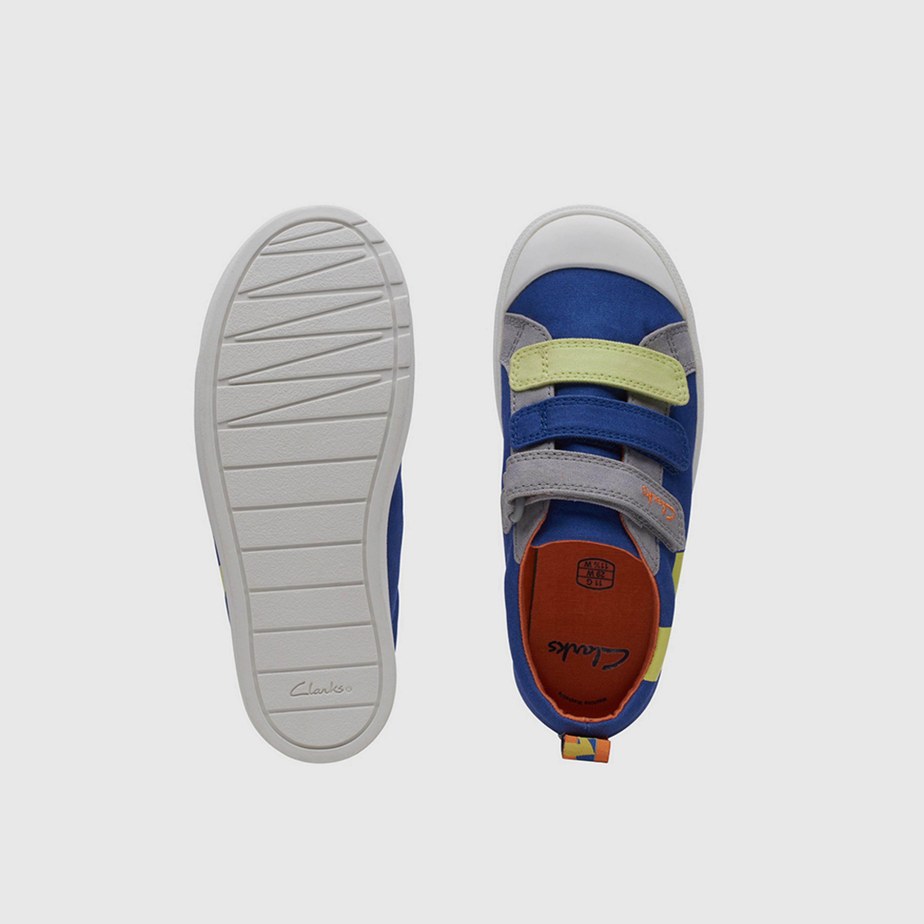 Clarks Kid's Hook & Loop City Vibe Sneakers | 26172037-girls-shoes-sneakers-image-4
