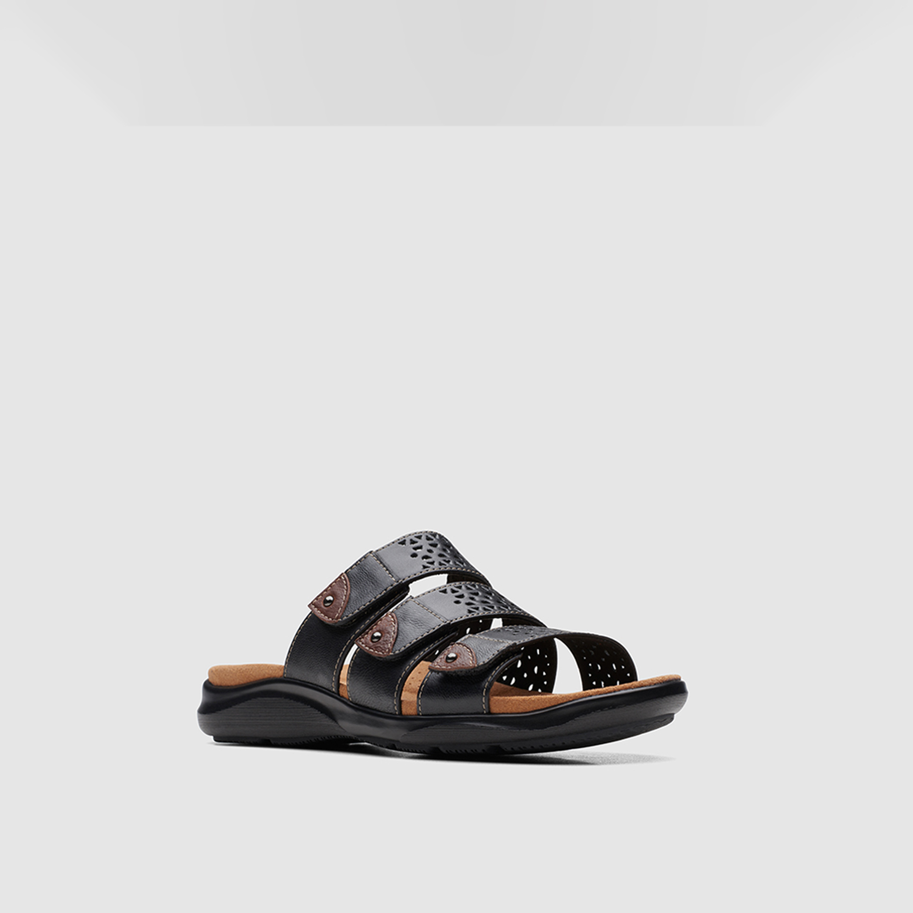 Clarks Womens Slip-On Kitly Walk Flat Slide Sandals | 26172144-women-shoes-sandals-flats-image-1