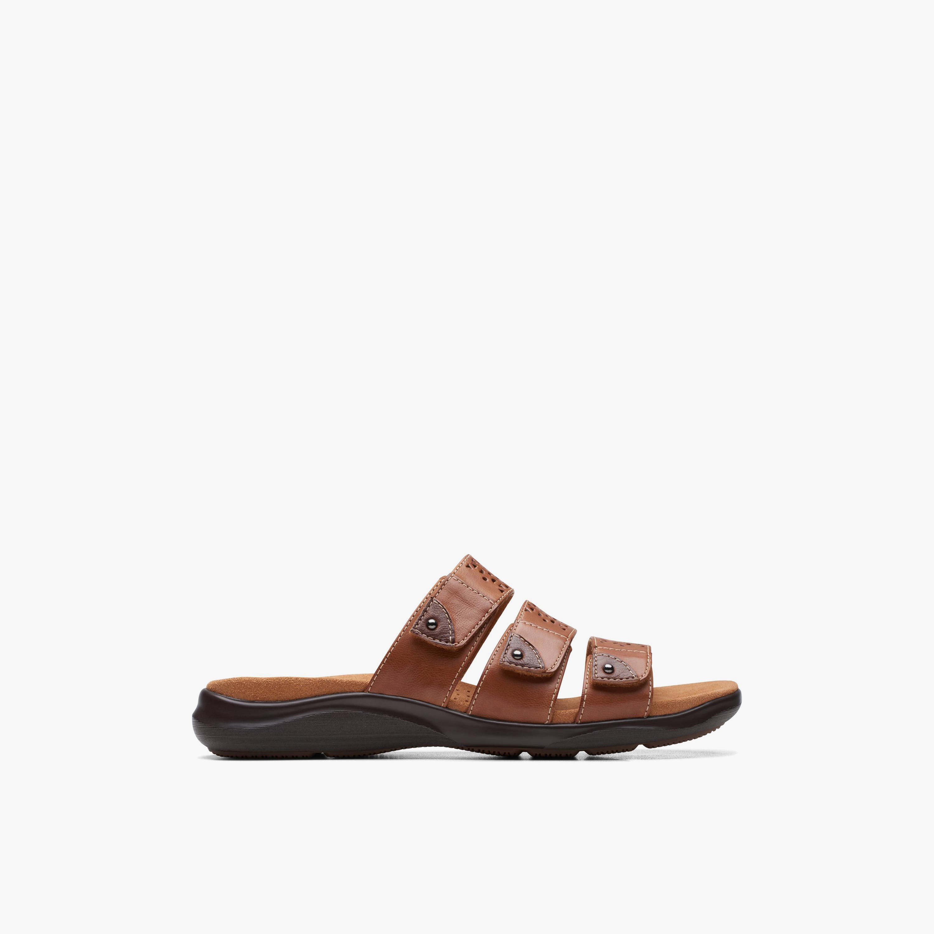 Clarks Women's Slip-On Kitly Walk Slide Flat Sandals | 26172147-women-shoes-sandals-flats-image-3