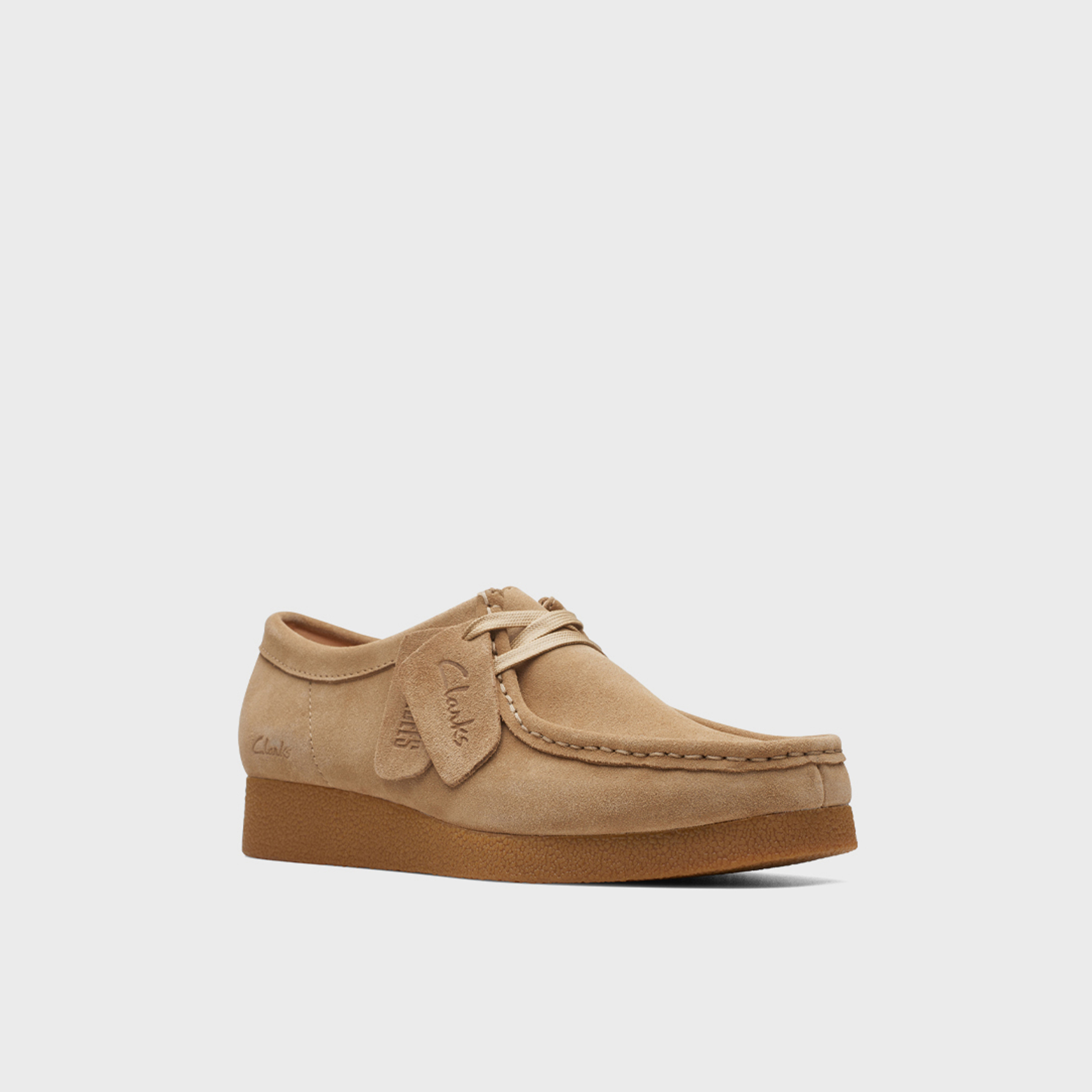حذاء قارب مسطح من كلاركس للسيدات من طراز Wallabee EVOSh | 26174747-women-shoes-loafersandmoccasins-image-1