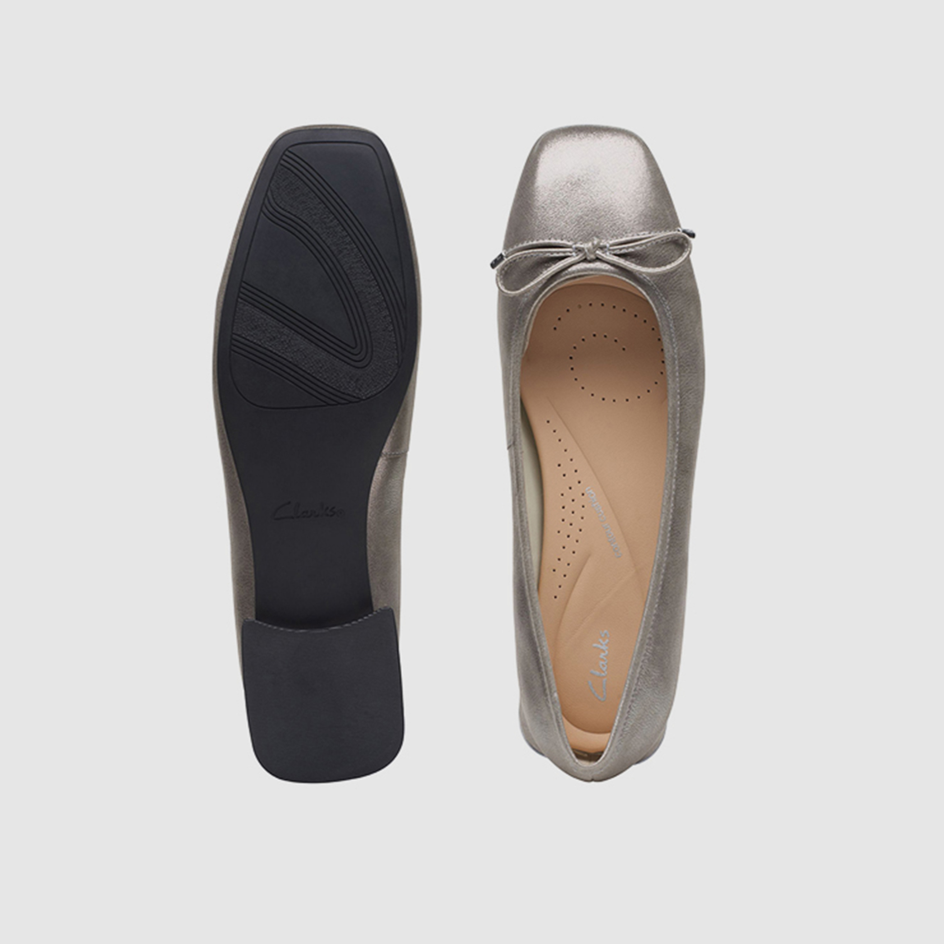 كلاركس -  حذاء بالرينا نسائي بدون رباط  يو بري 15 ستيب مسطح بمقدمة دائرية | 26174859-women-shoes-flats-ballerinas-image-4
