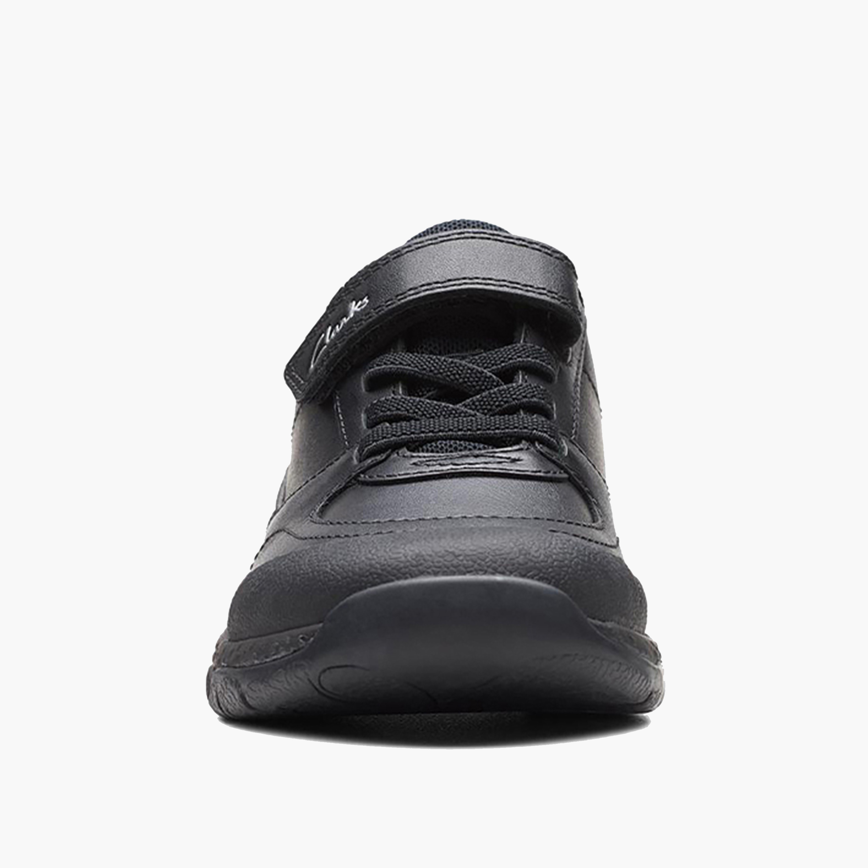 Clarks Kid's Leather Hook & Loop Sneakers | SteggyStride 26175140-girls-shoes-sneakers-image-4