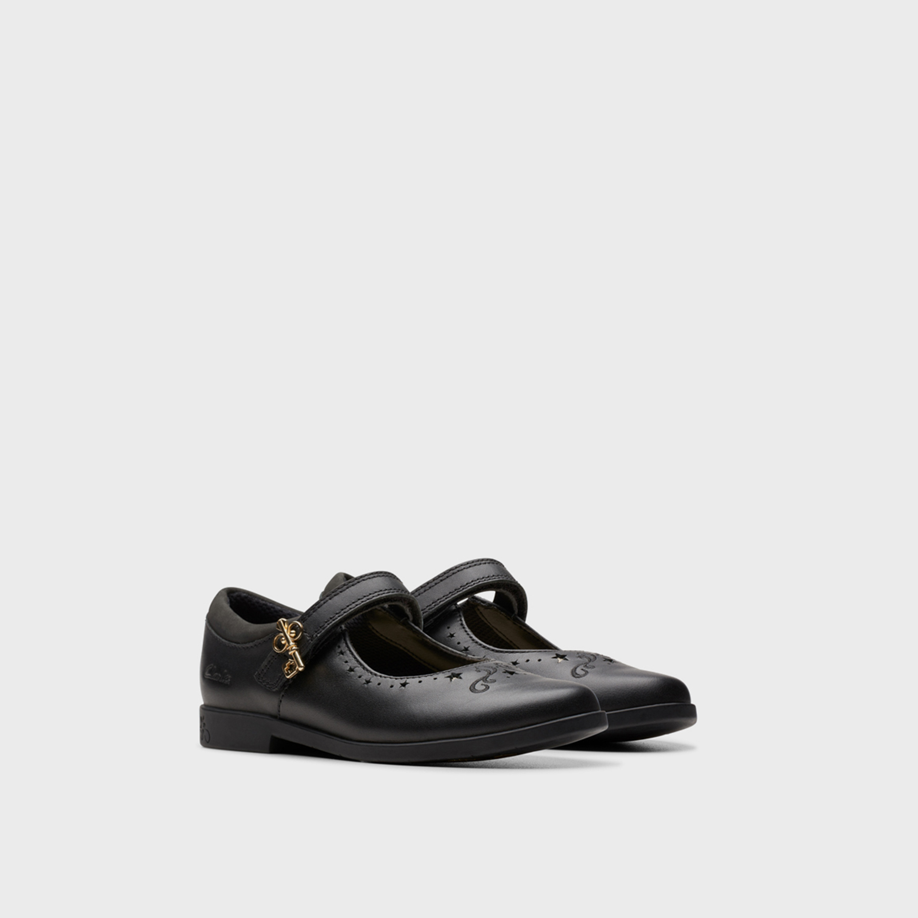 Clarks Girls' Hook & Loop Mary Jane Shoes | Lock Magic 26176489-girls-shoes-schoolshoes-image-1