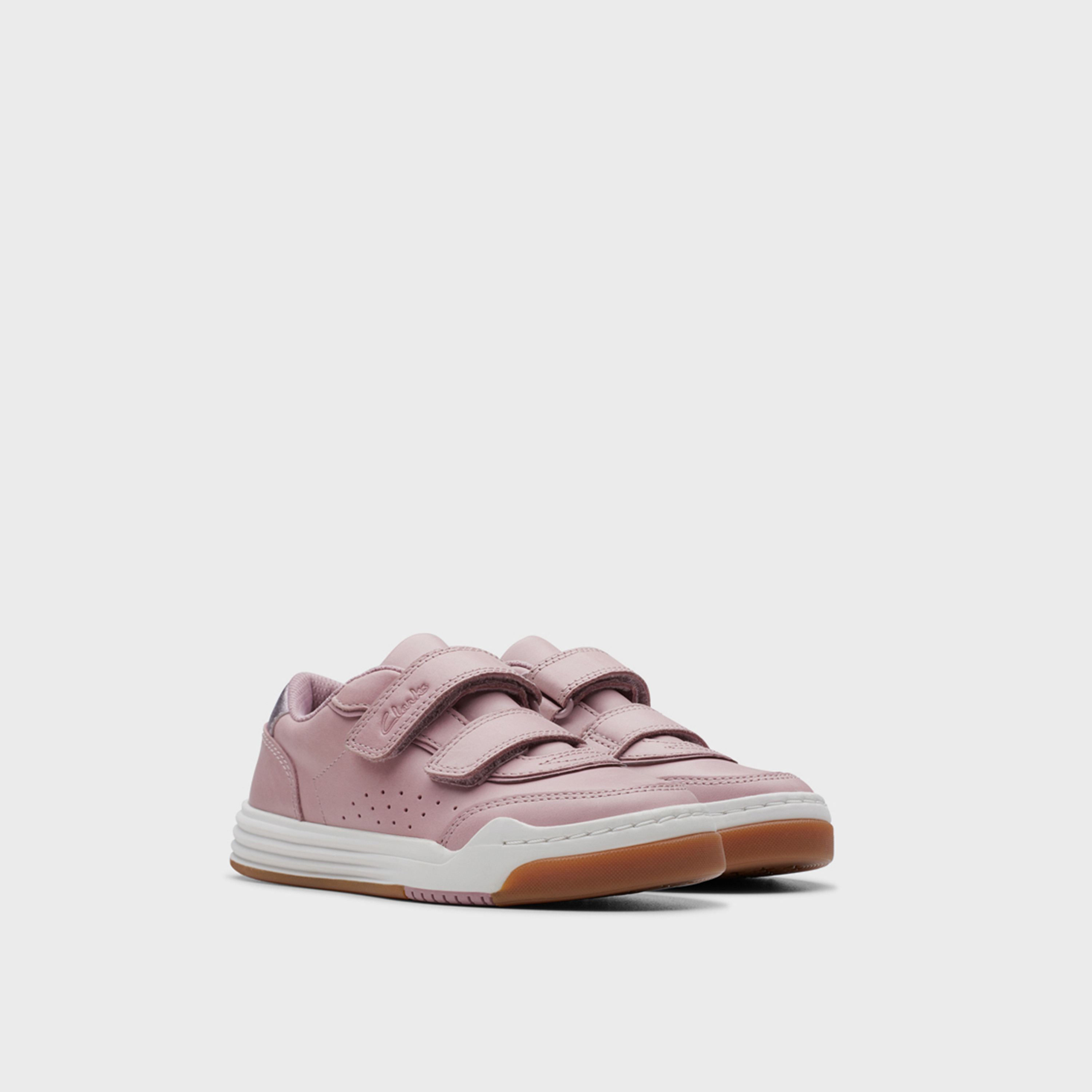 Clarks Girls' Hook & Loop Trainers | Urban Solo 26176661-girls-shoes-sneakers-image-1