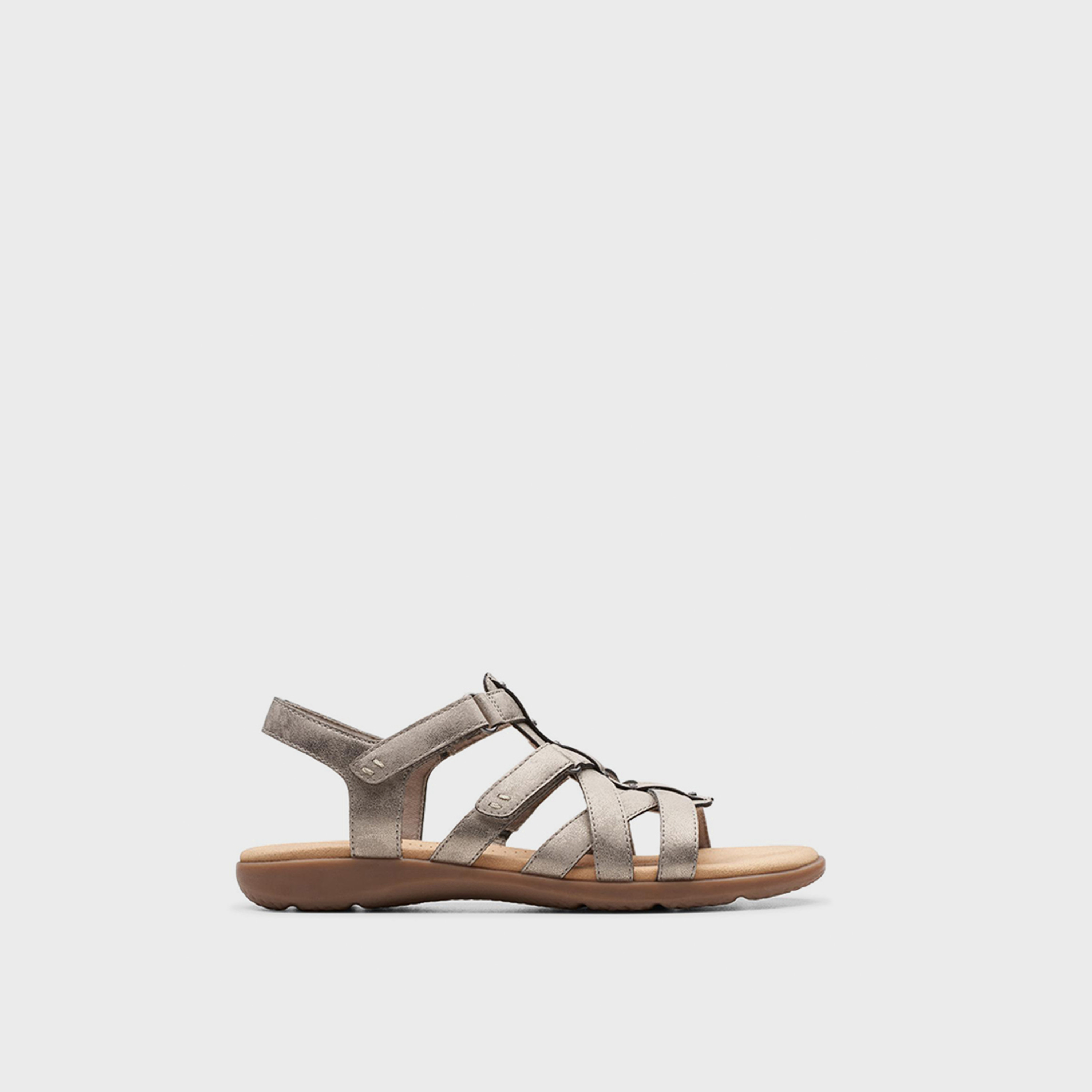 Clarks Womens Hook & Loop Elizabelle Sky Flat Gladiator Sandals | 26177125-women-shoes-sandals-flats-image-2