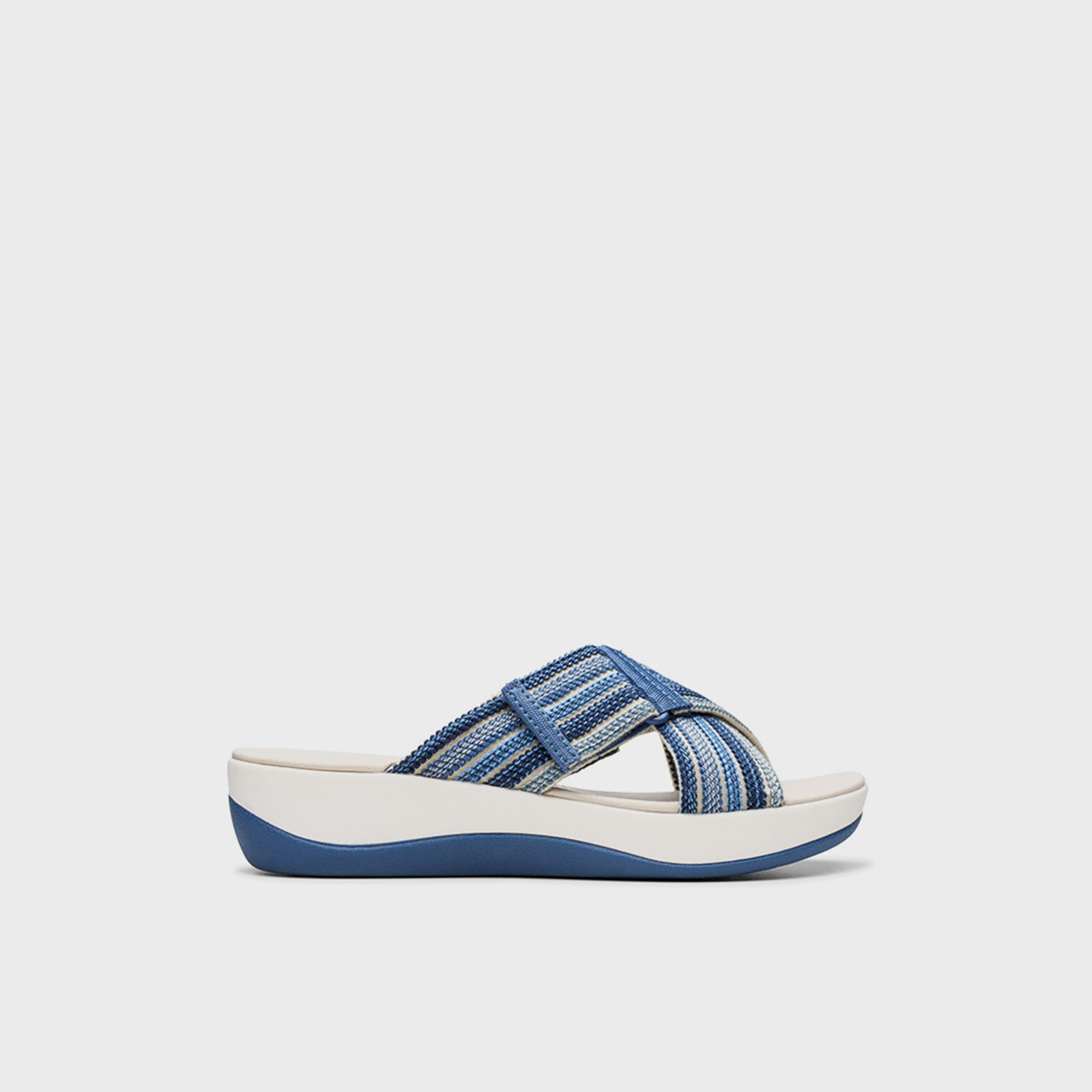 Clarks Womens Slip-On Arla Wave Wedge Slide Sandals | 26177190-women-shoes-sandals-flats-image-2