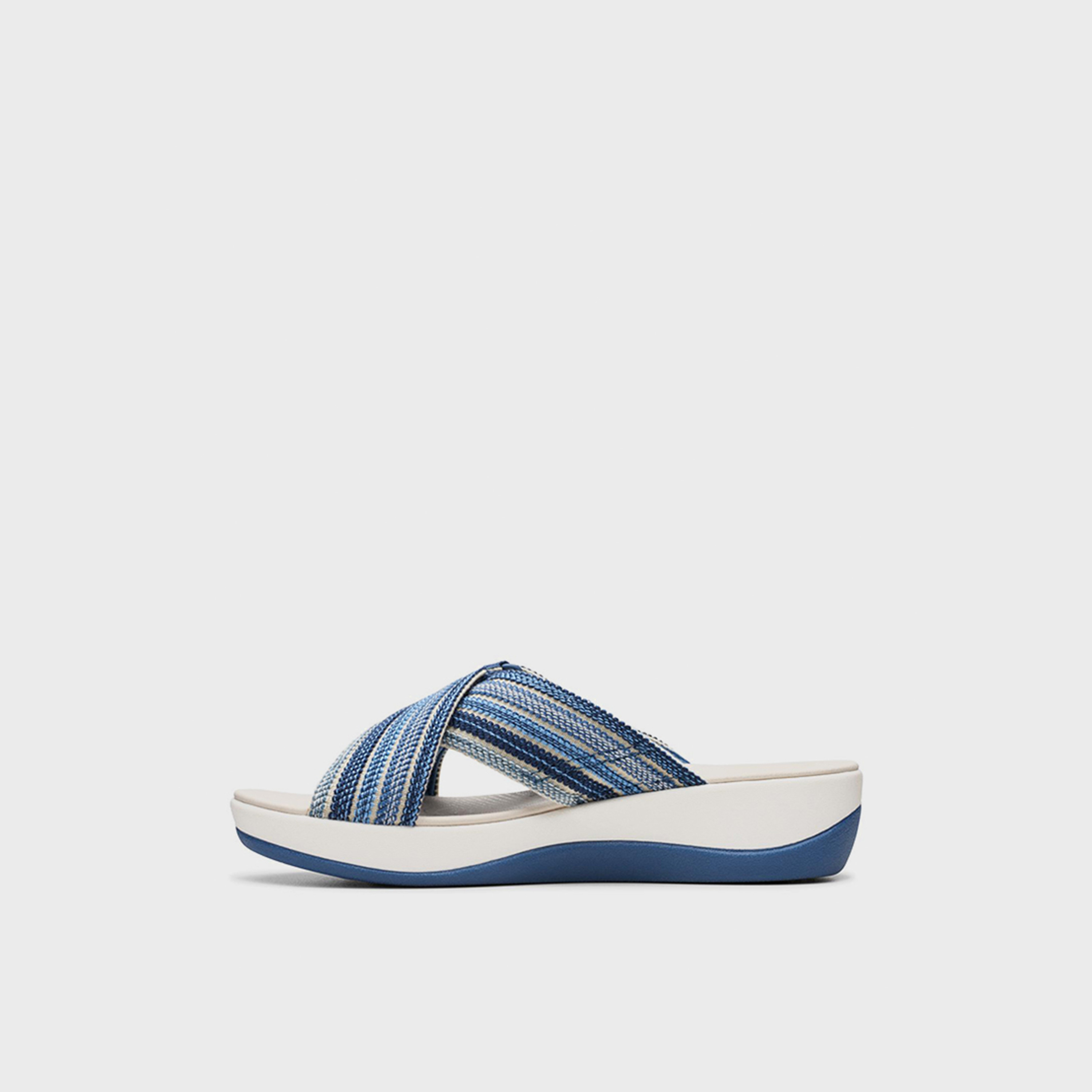 Clarks Womens Slip-On Arla Wave Wedge Slide Sandals | 26177190-women-shoes-sandals-flats-image-3
