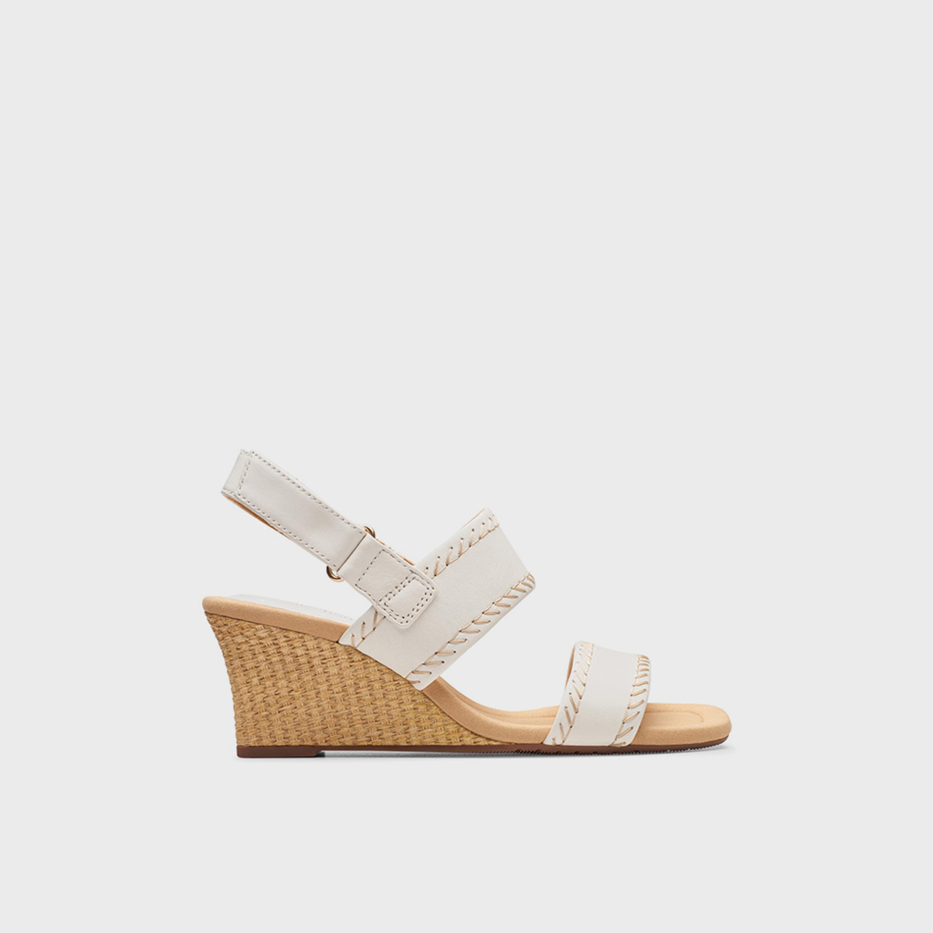 Clarks Women's Hook & Loop Kyarra Rose Wedge Strap Sandals | 26177318-women-shoes-sandals-heeled-image-3