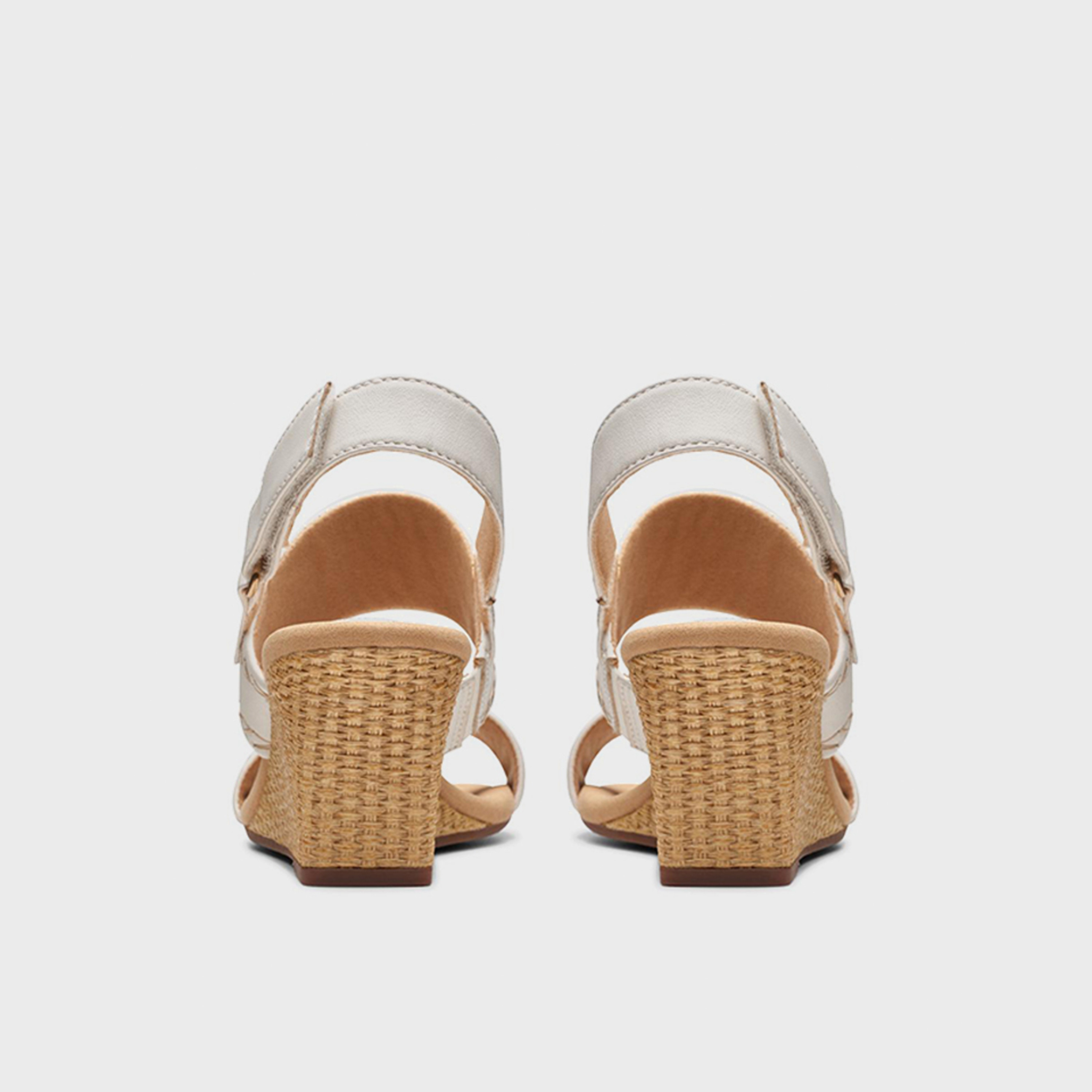 Clarks Women's Hook & Loop Kyarra Rose Wedge Strap Sandals | 26177318-women-shoes-sandals-heeled-image-4