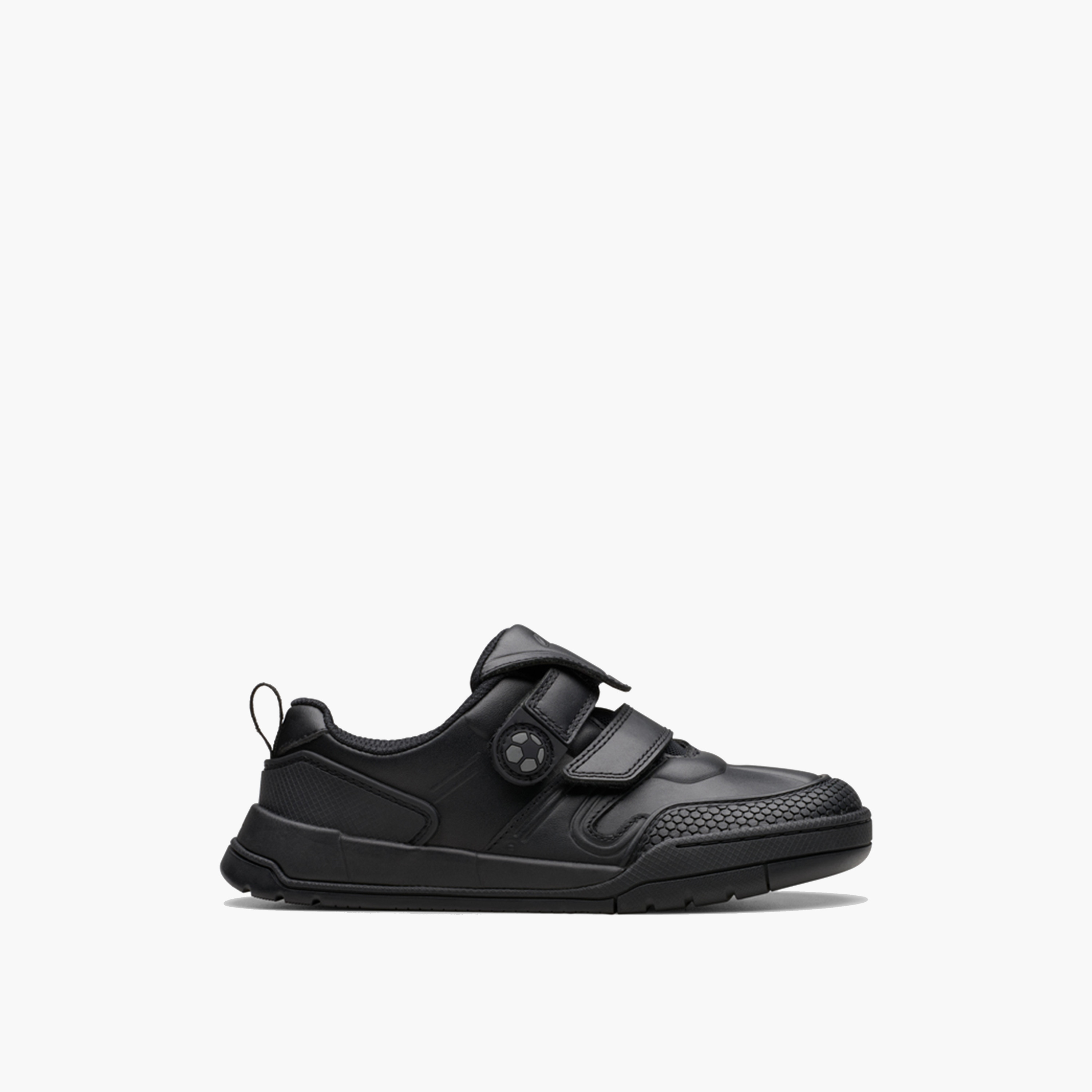 Clarks Kid's Leather Hook & Loop Sneakers | Laser Track 26178310-girls-shoes-sneakers-image-2