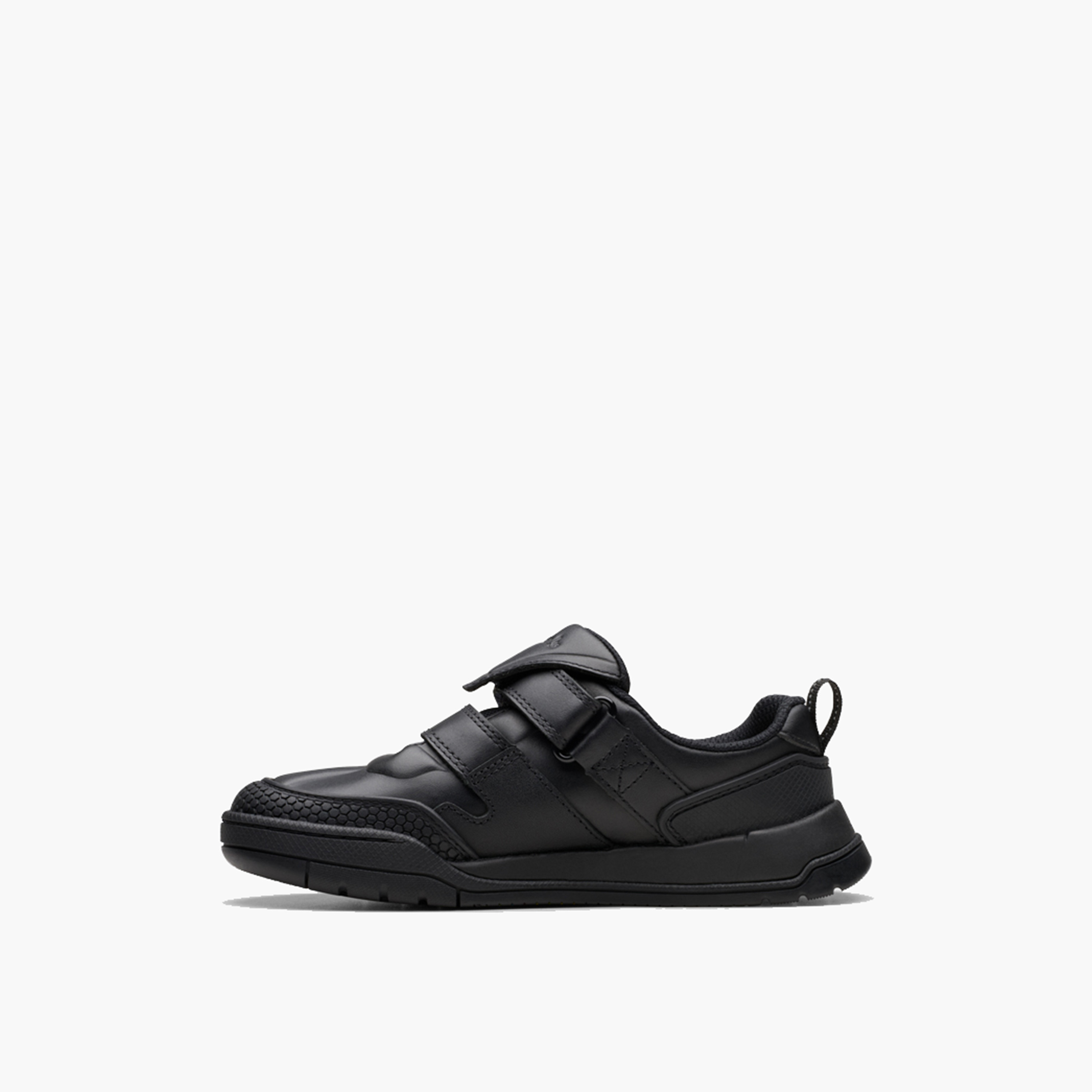 Clarks Kid's Leather Hook & Loop Sneakers | Laser Track 26178310-girls-shoes-sneakers-image-3