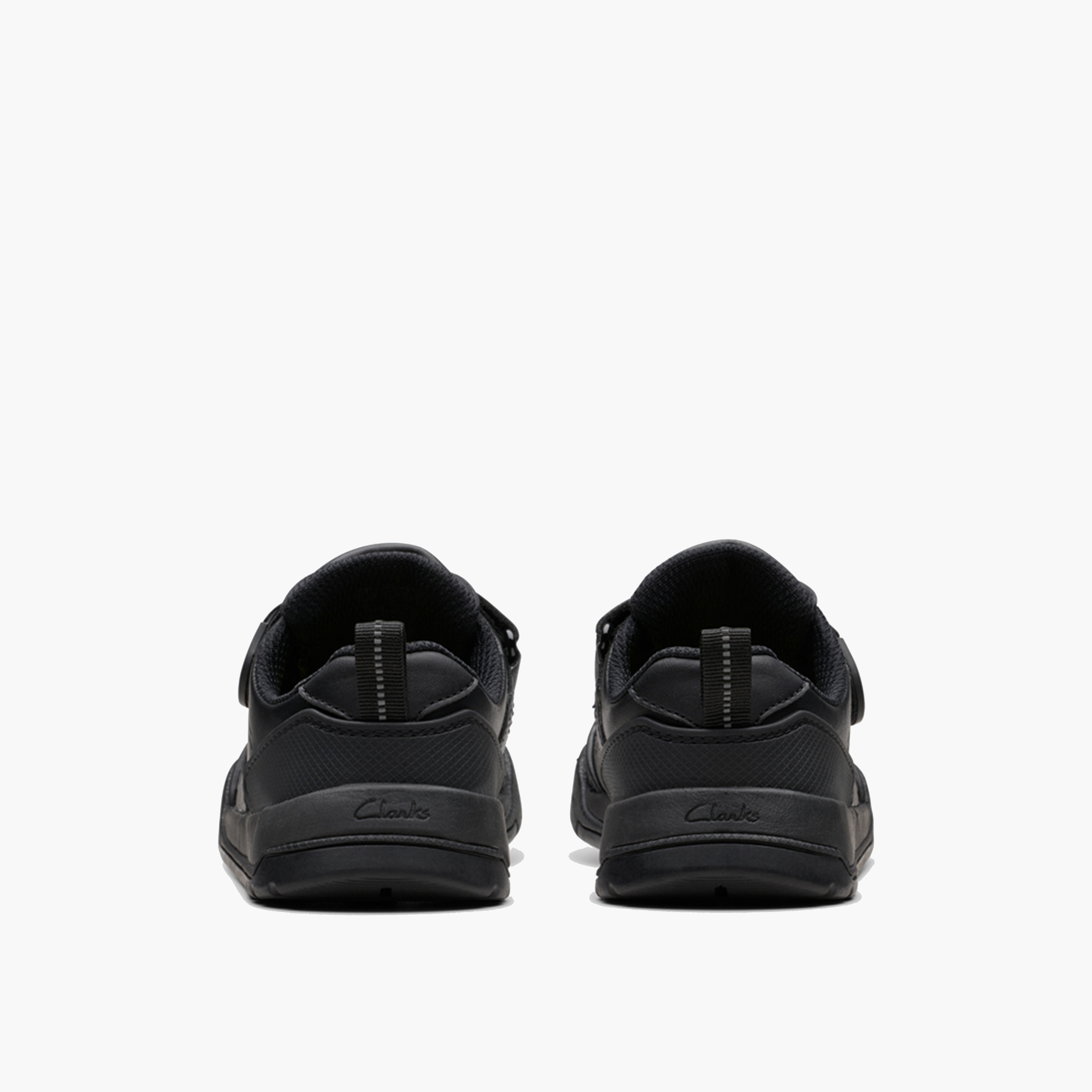 Clarks Kid's Leather Hook & Loop Sneakers | Laser Track 26178310-girls-shoes-sneakers-image-4