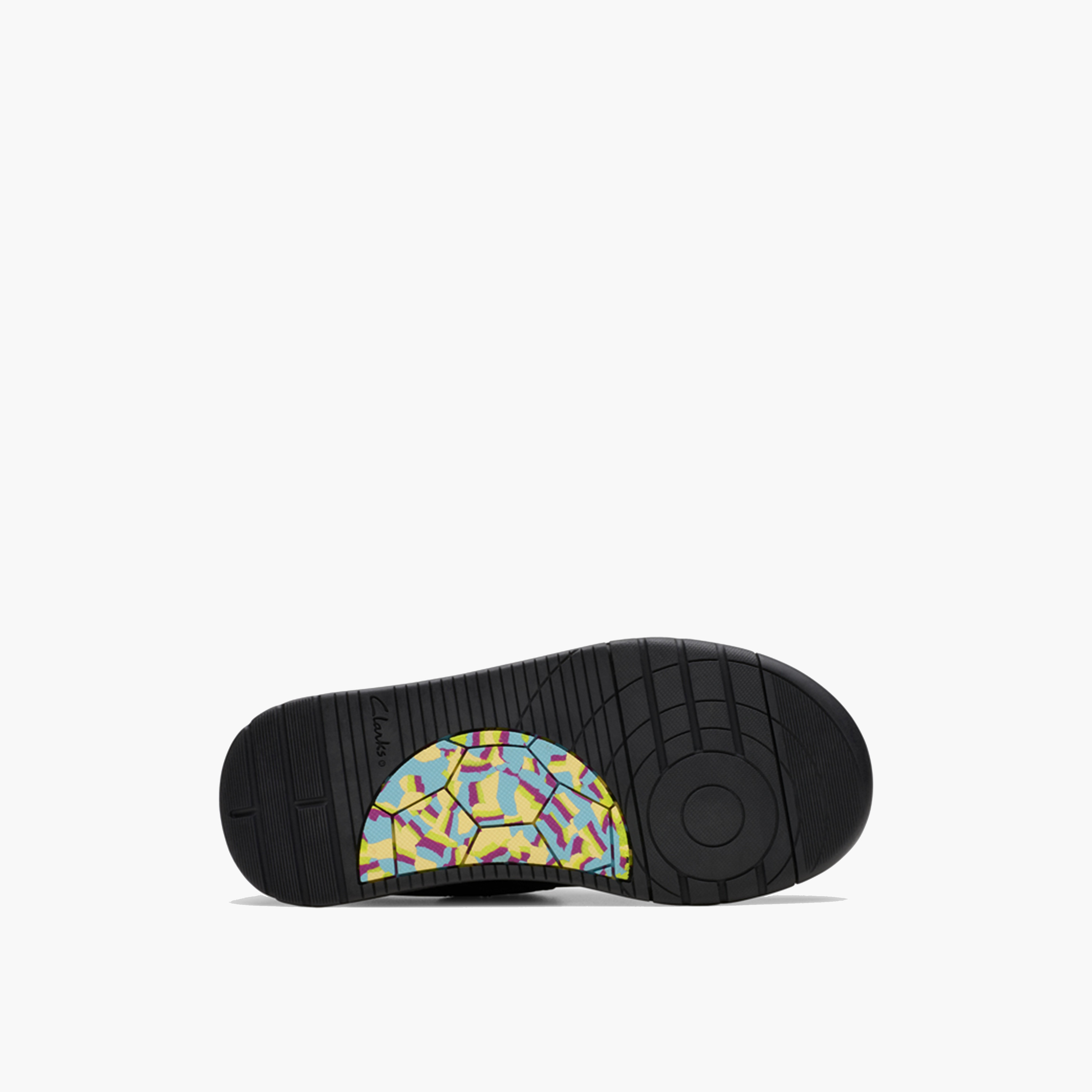Clarks Kid's Leather Hook & Loop Sneakers | Laser Track 26178310-girls-shoes-sneakers-image-5