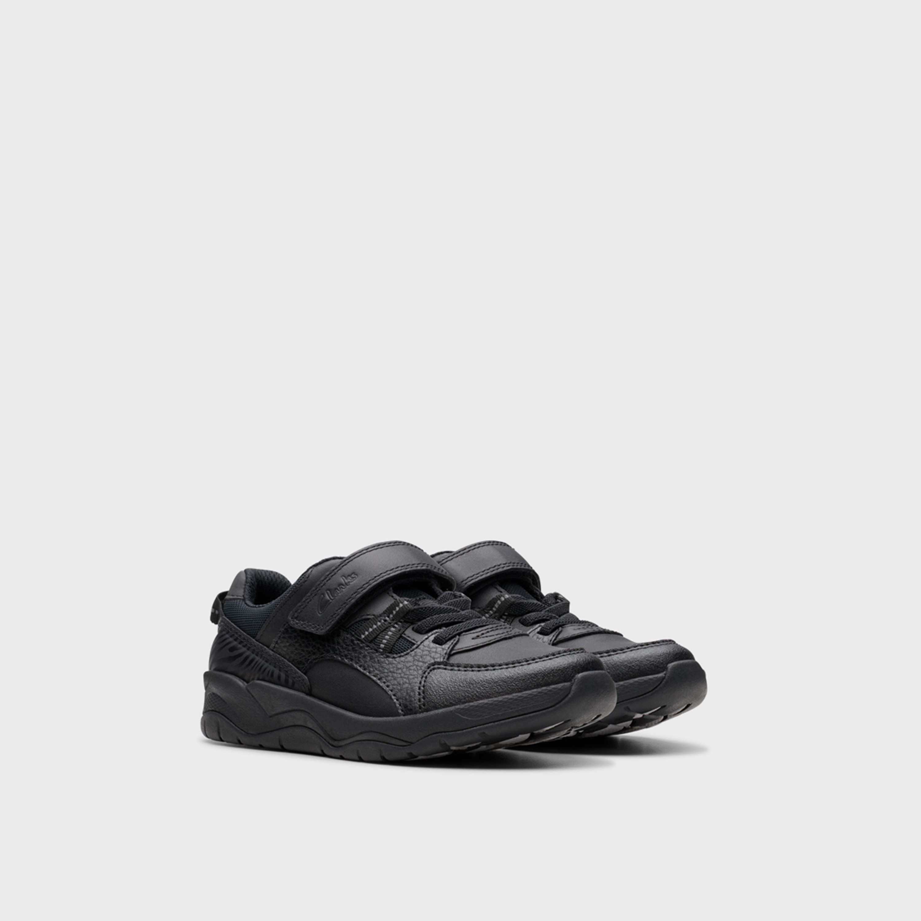 Clarks Boys ClowderStripe Lace-Up Sneakers | 26178312-boys-shoes-schoolshoes-image-1