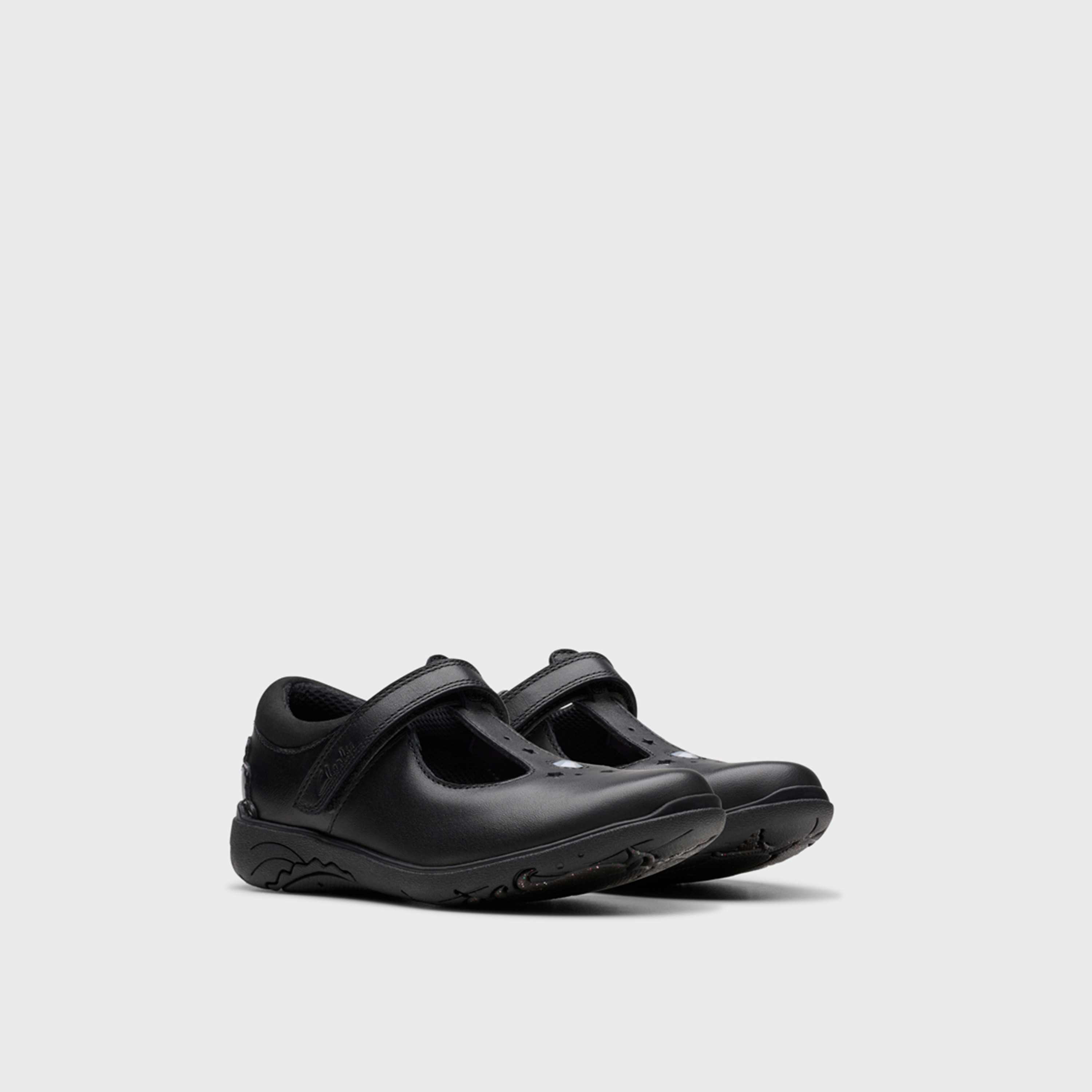 Clarks Girls' Hook & Loop Mary Jane Shoes | Relda Gem 26178316-girls-shoes-schoolshoes-image-1