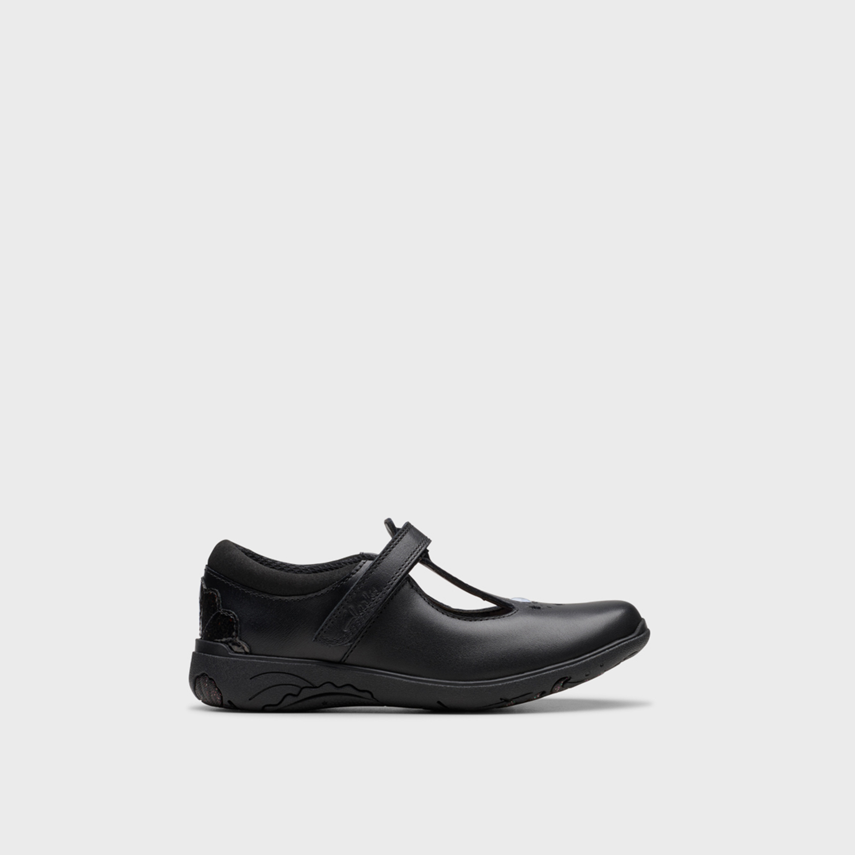 Clarks Girls' Hook & Loop Mary Jane Shoes | Relda Gem 26178316-girls-shoes-schoolshoes-image-2