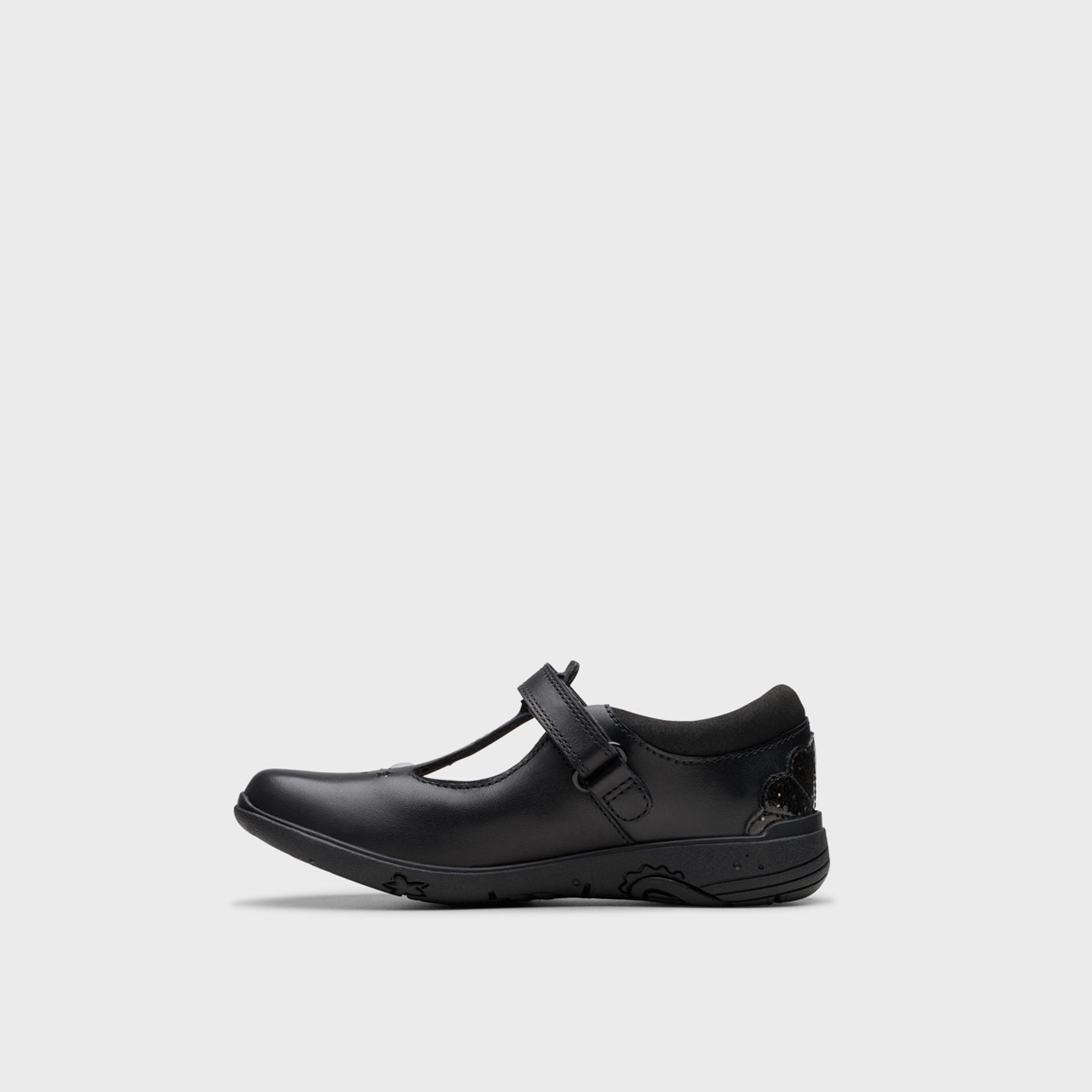 Clarks Girls' Hook & Loop Mary Jane Shoes | Relda Gem 26178316-girls-shoes-schoolshoes-image-3