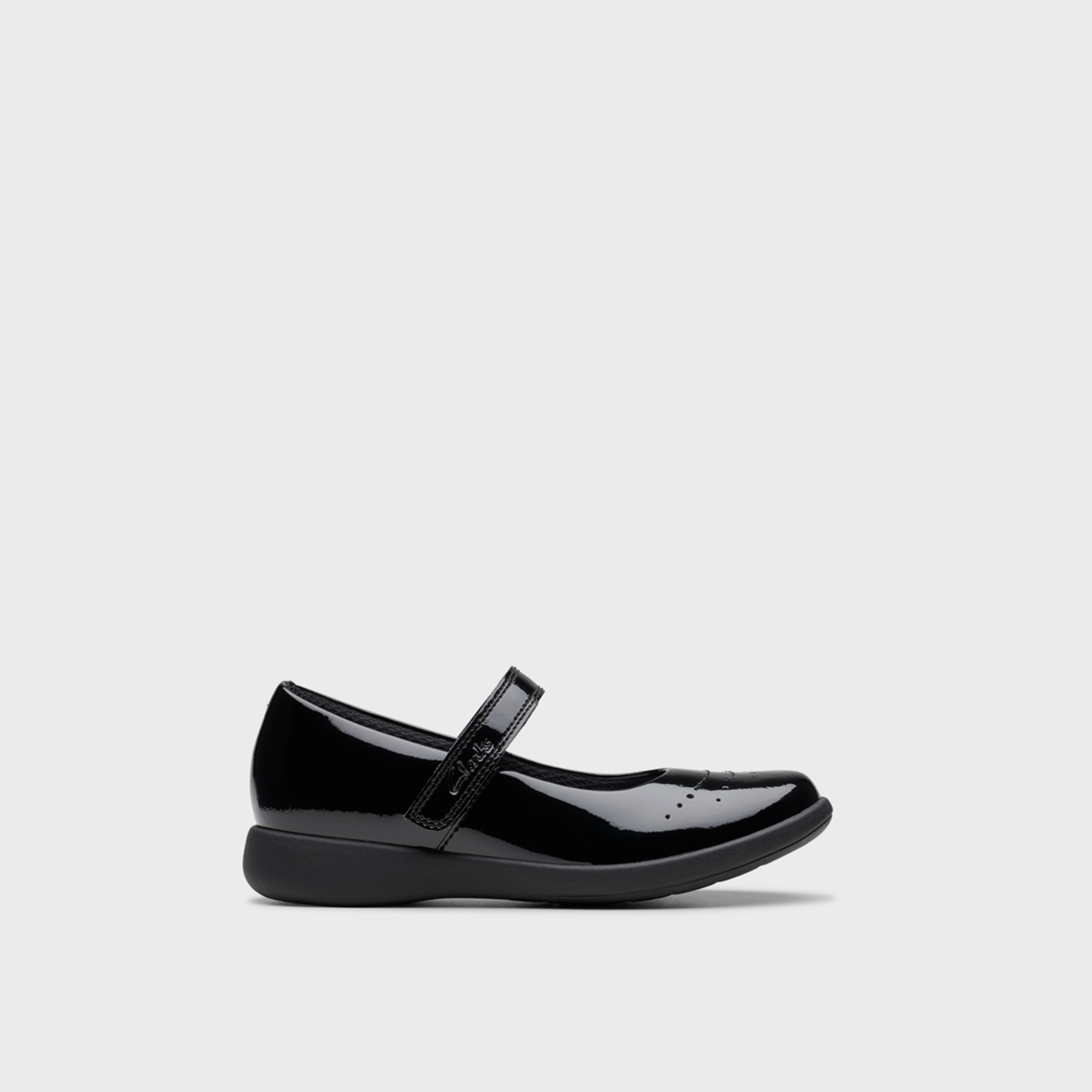 Clarks Girls Etch Gem Hook & Loop Mary Jane Shoes | 26178323-girls-shoes-schoolshoes-image-3