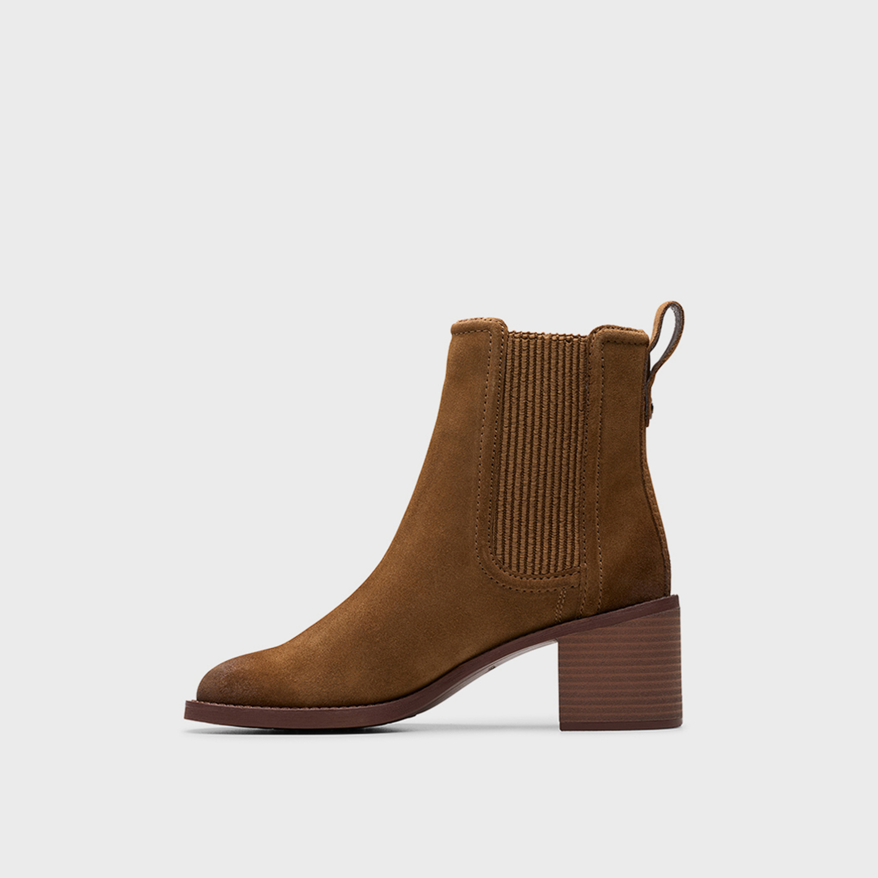 Clarks Women's Chamberly Top Elastic Block Heels Ankle Boots | 26178832-women-shoes-boots-image-2