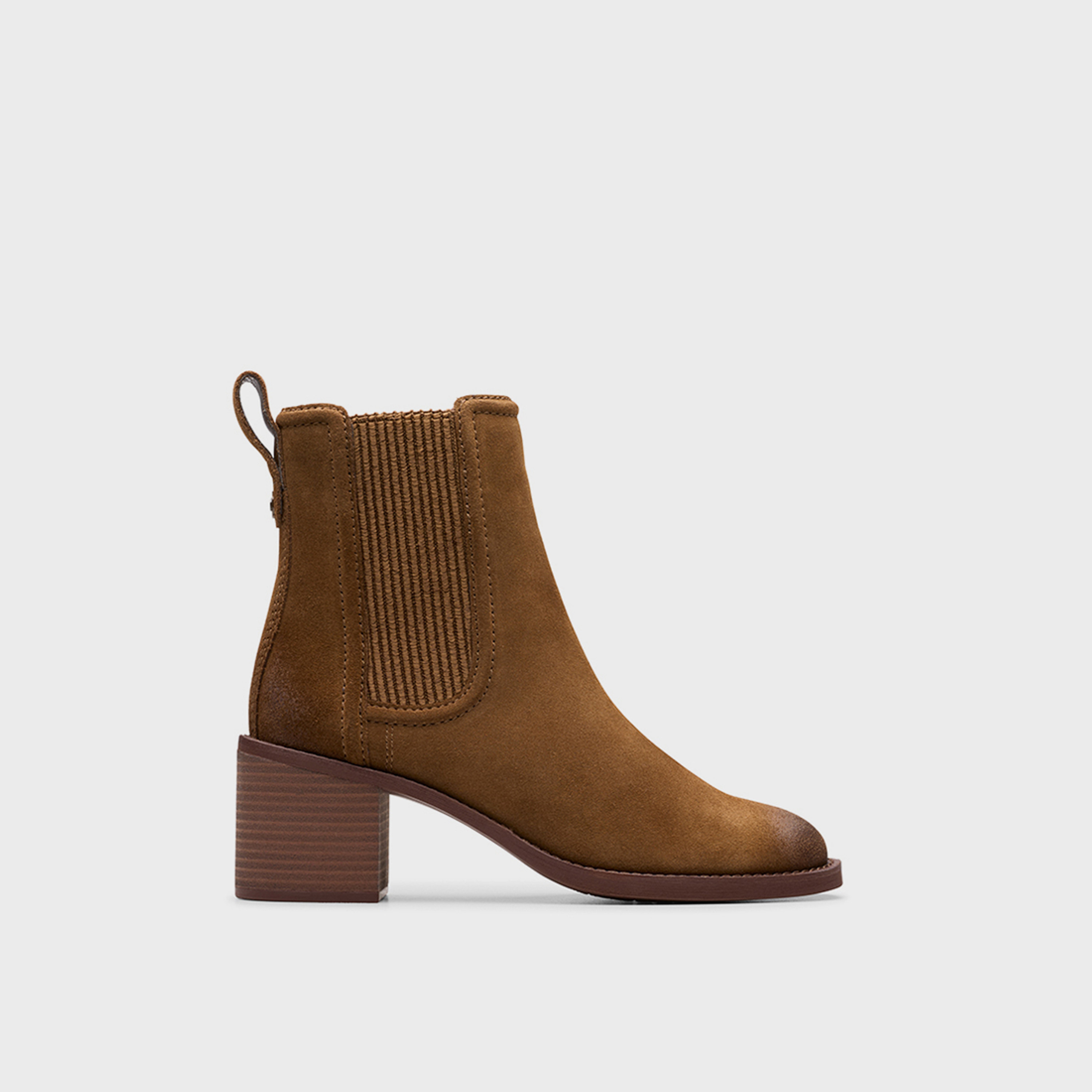 Clarks Women's Chamberly Top Elastic Block Heels Ankle Boots | 26178832-women-shoes-boots-image-3
