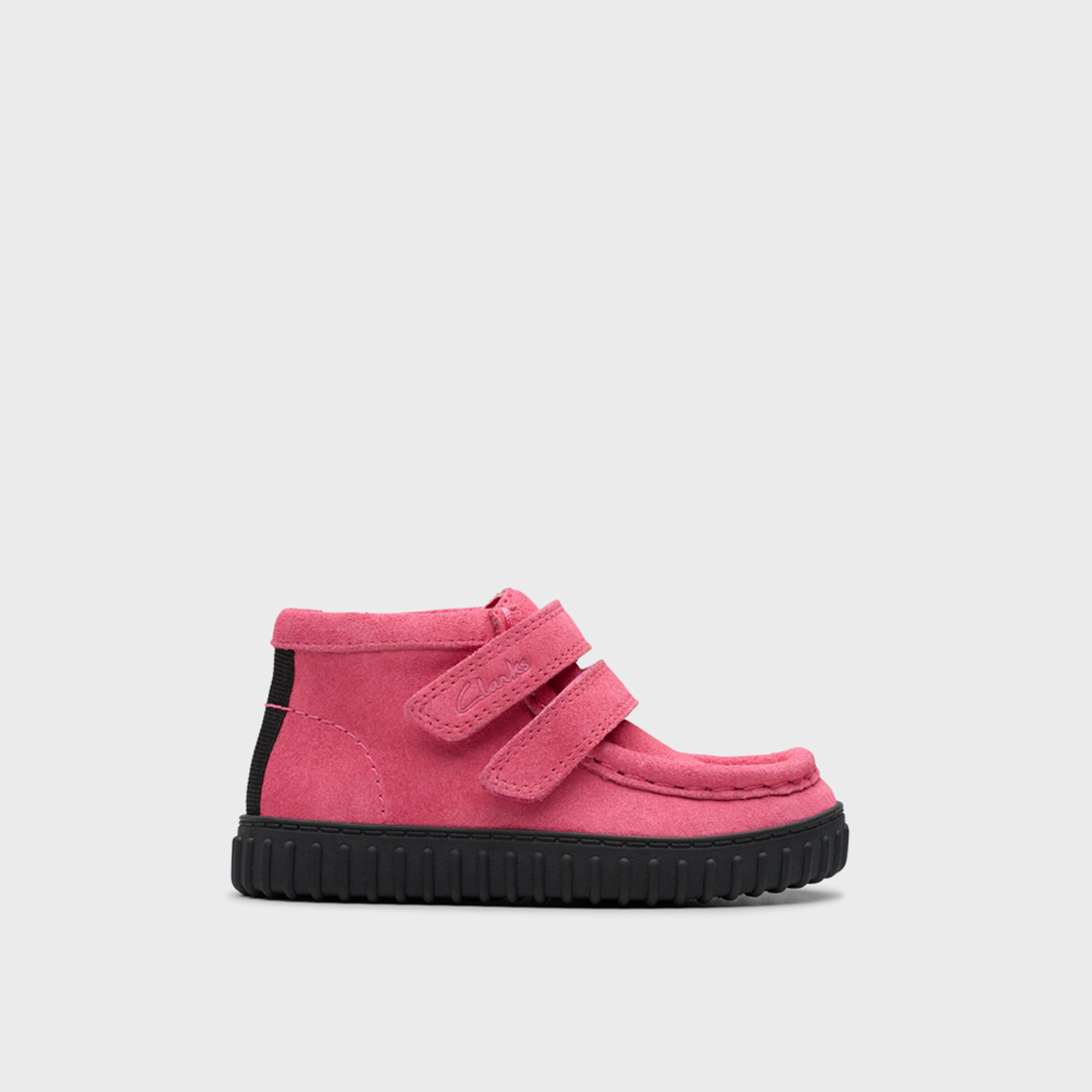 Clarks Girls Tor Hill Hook & Loop Mid Cut Sneakers | 26178920-girls-shoes-sneakers-image-3