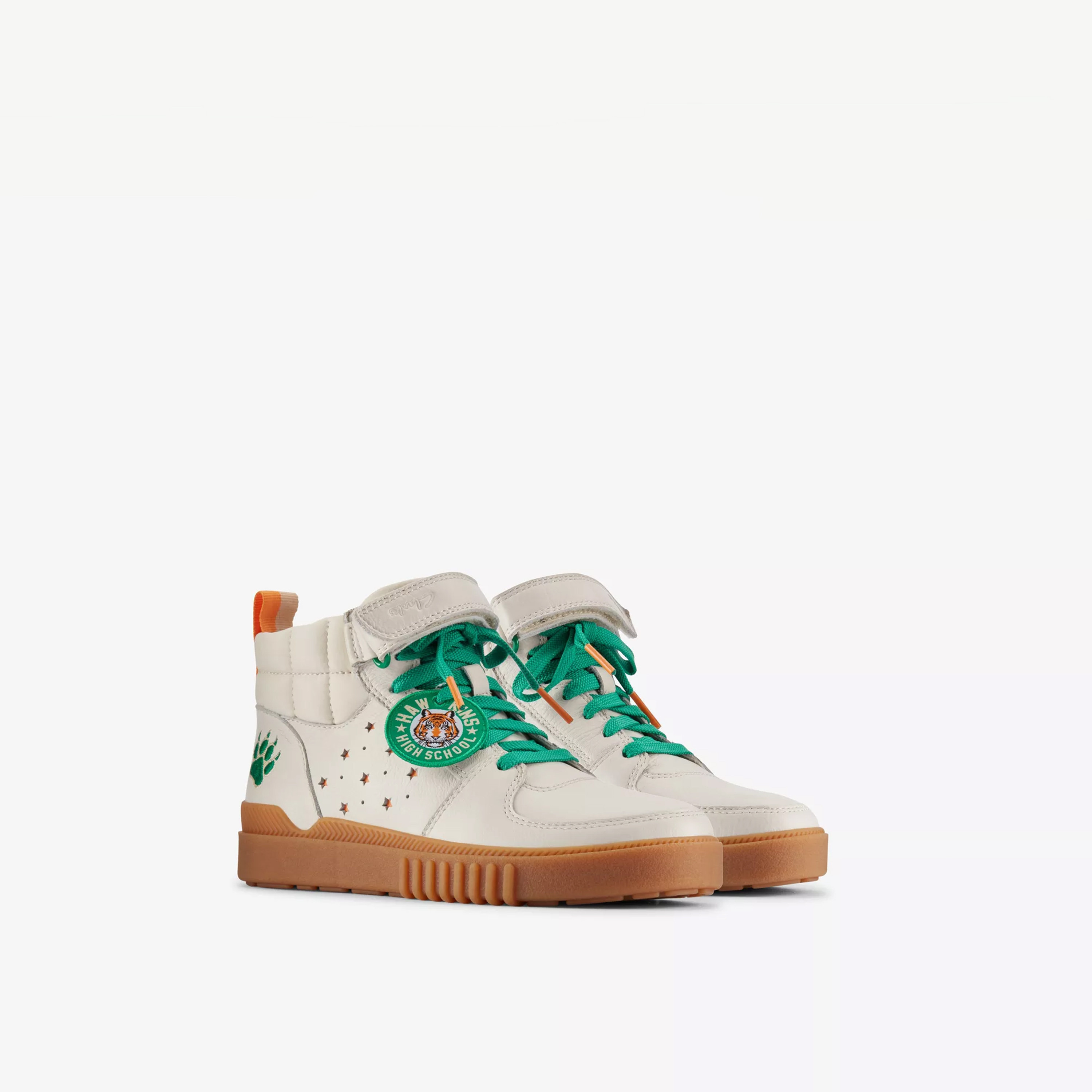 Clarks Kid's Hook & Loop ST SomersetHiO High Top Sneakers | 26180319-girls-shoes-sneakers-image-1
