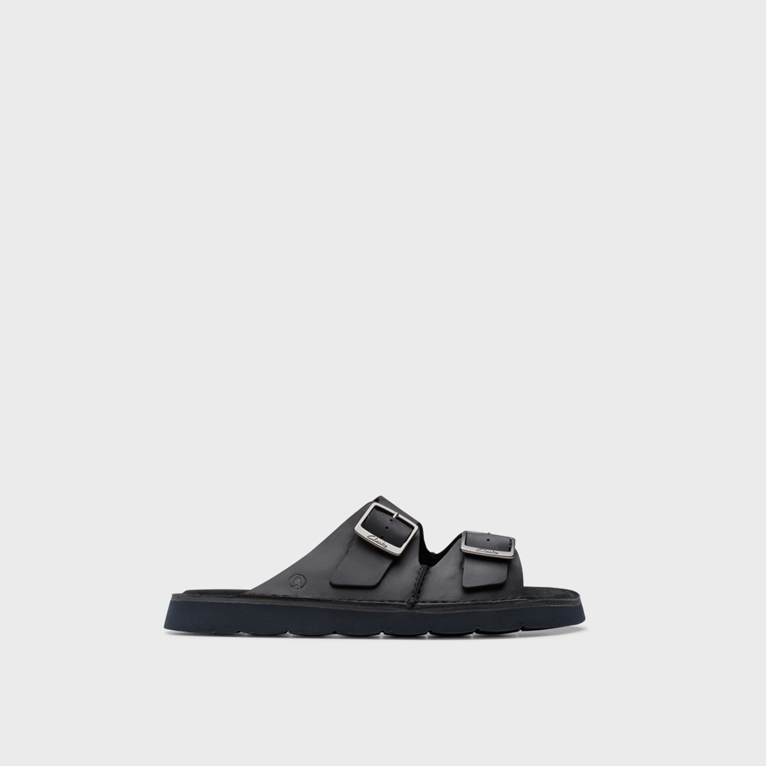 Clarks Men's Leather Slip-On Slide Sandals | Solsbury Strap 26180885-men-shoes-flipflopsandslides-image-3
