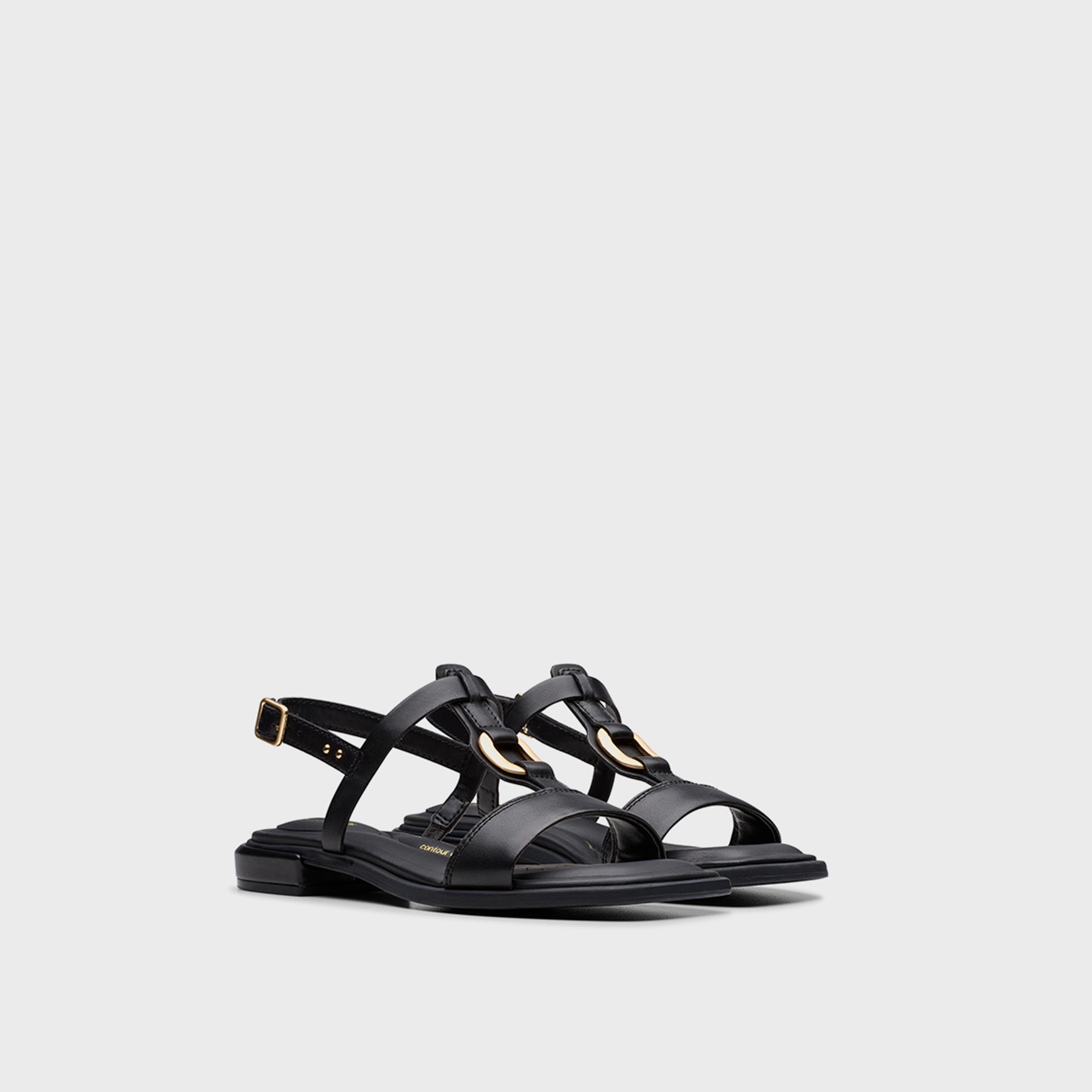 Clarks Women's Leather Buckle Strap Sandals with Block Heels | Ariany Sling 26181240-women-shoes-sandals-heeled-image-1
