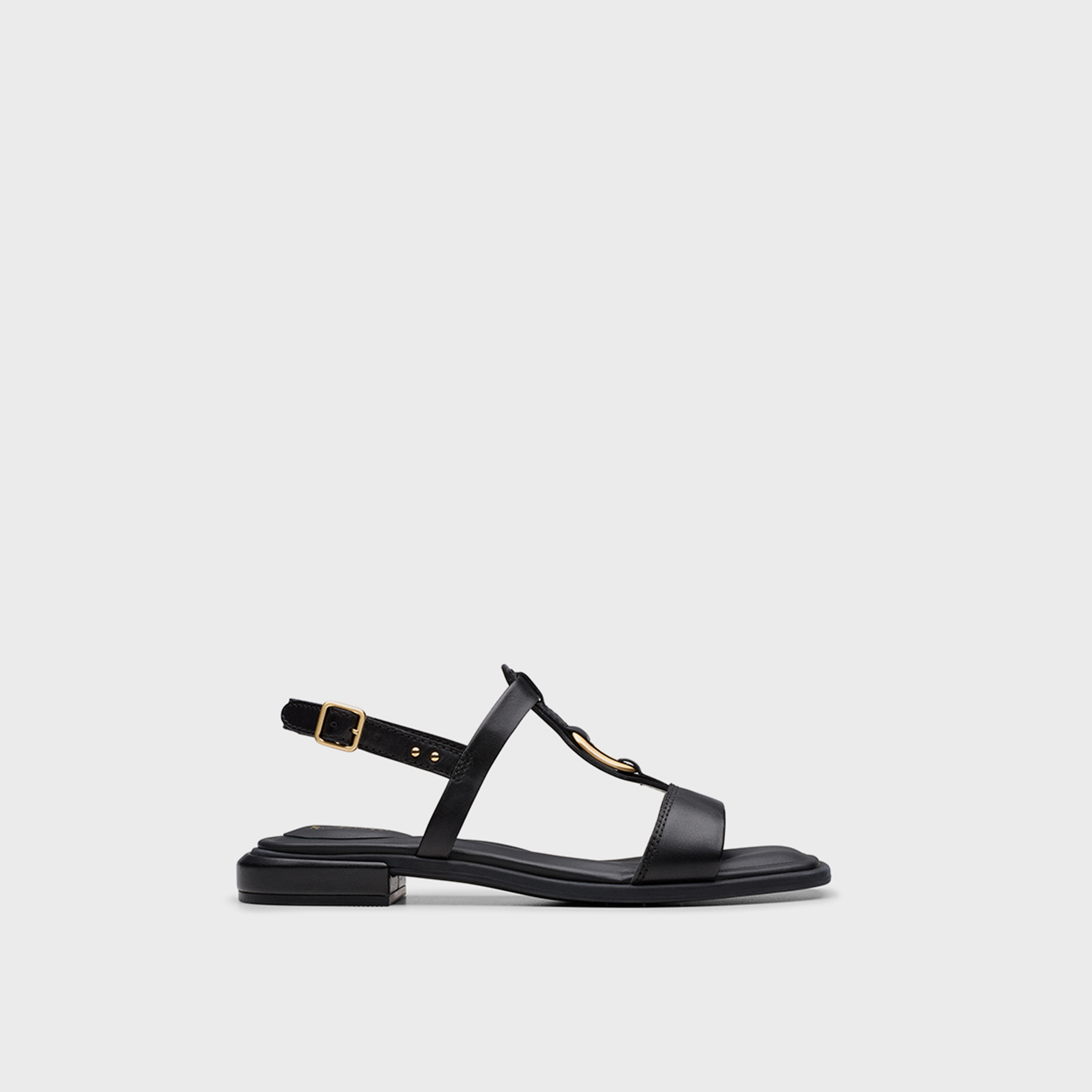 Clarks Women's Leather Buckle Strap Sandals with Block Heels | Ariany Sling 26181240-women-shoes-sandals-heeled-image-2