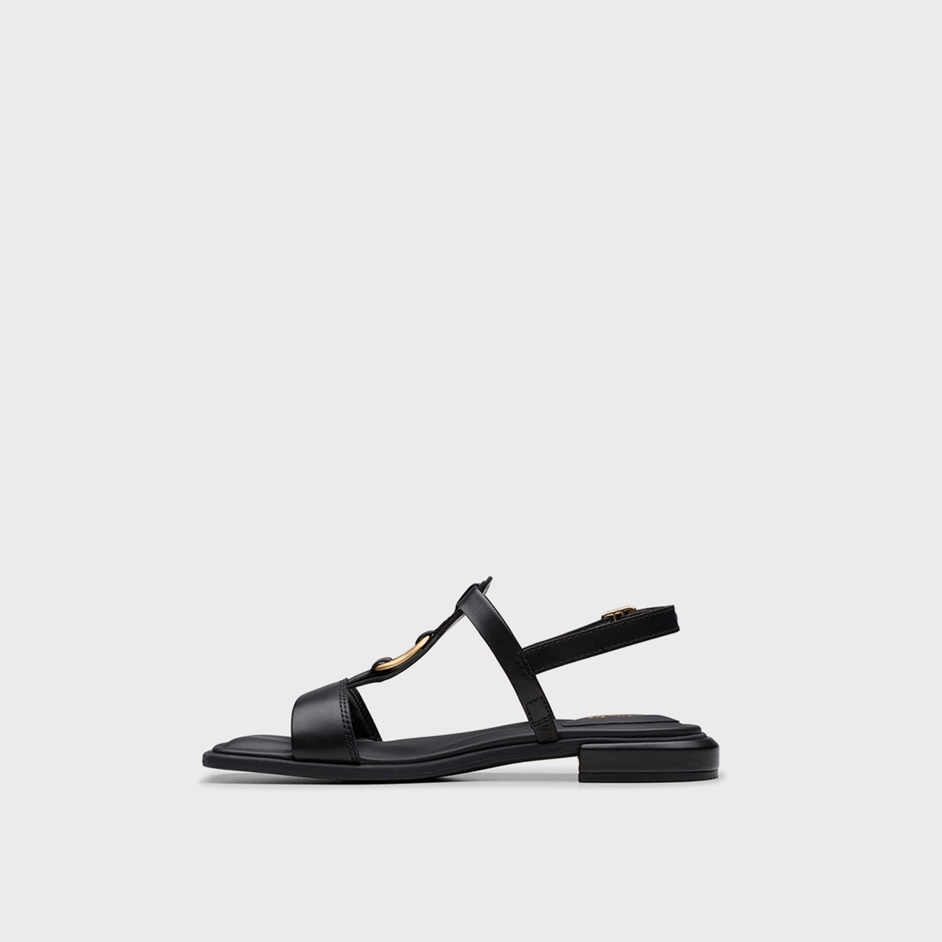 Clarks Women's Leather Buckle Strap Sandals with Block Heels | Ariany Sling 26181240-women-shoes-sandals-heeled-image-3