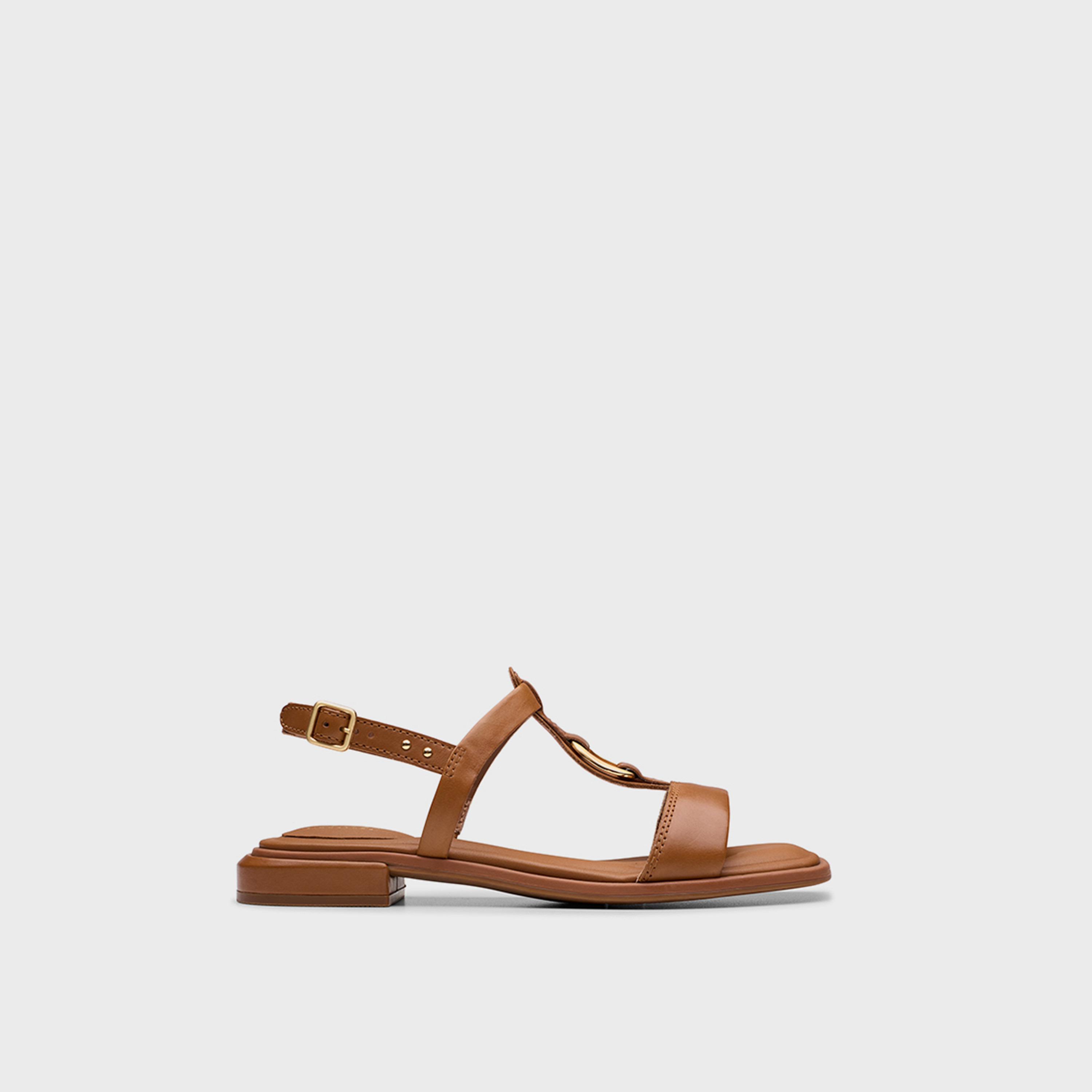 Clarks Women's Leather Buckle Strap Sandals with Block Heels | Ariany Sling 26181242-women-shoes-sandals-heeled-image-2