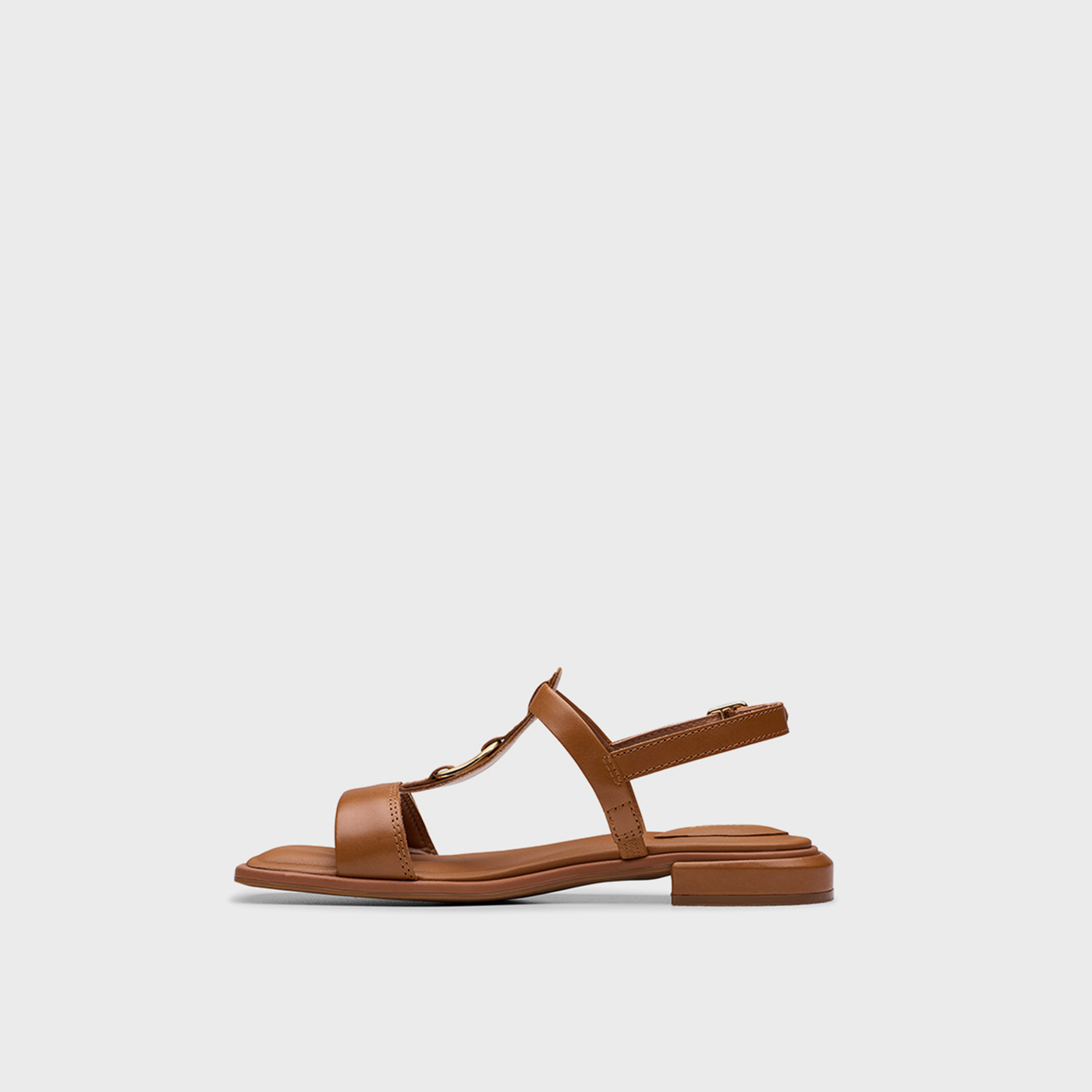 Clarks Women's Leather Buckle Strap Sandals with Block Heels | Ariany Sling 26181242-women-shoes-sandals-heeled-image-3