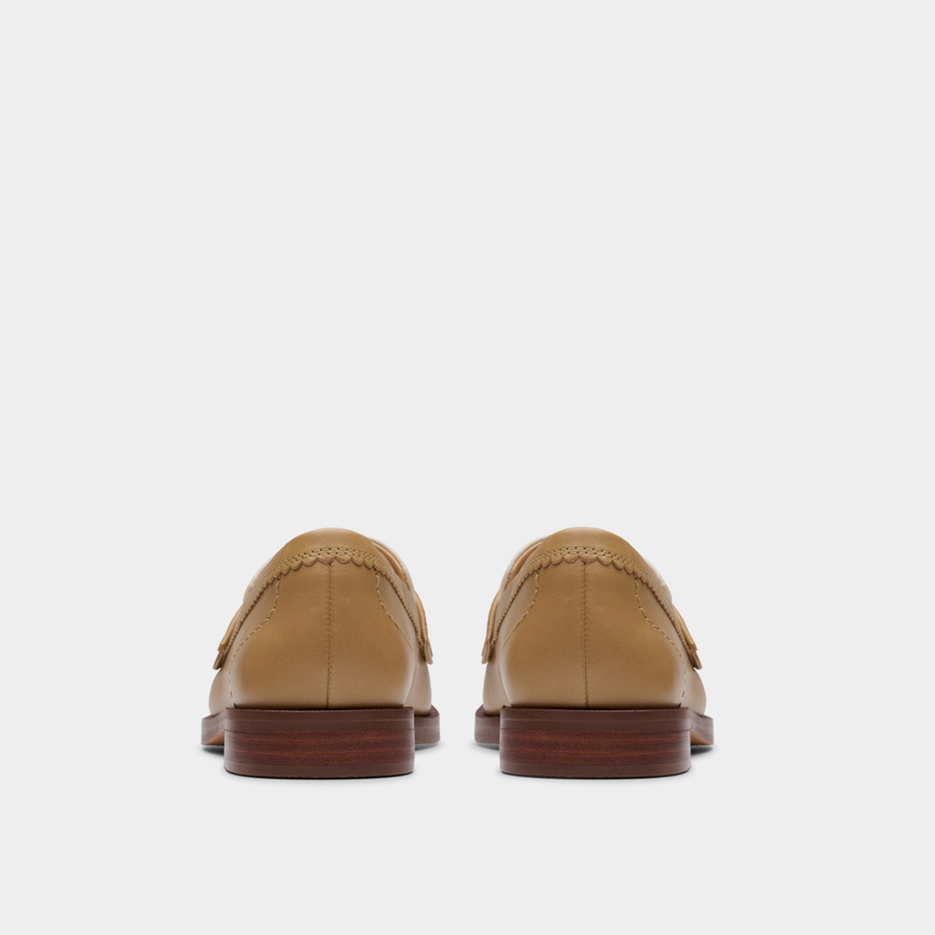 Clarks Women's Leather Slip-On Loafers with Block Heels | Straven Edge 26181272-women-shoes-loafersandmoccasins-image-4