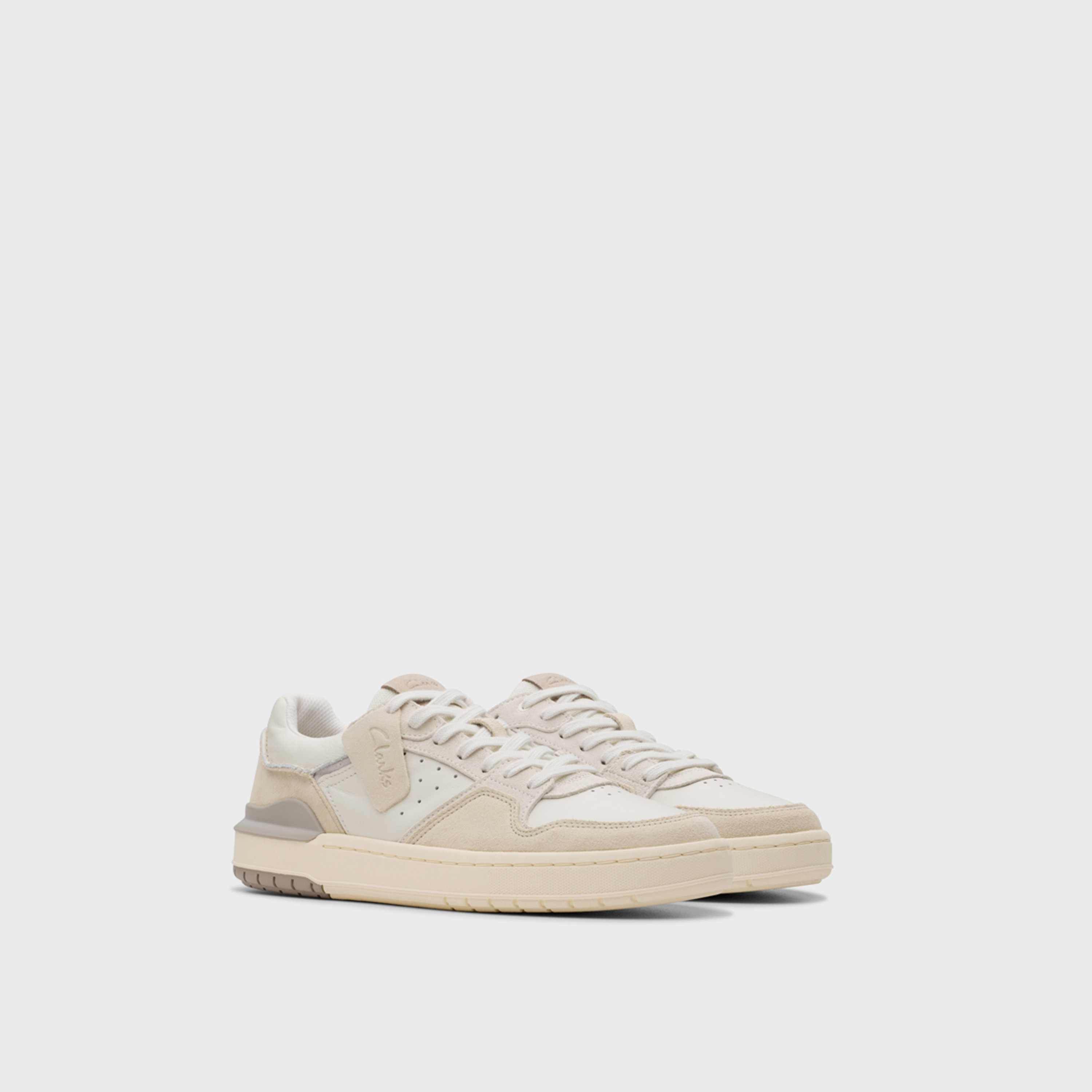 Clarks Men's Suede Lace-Up Low Ankle Sneakers | Courtlite2 Lo 26181290-men-shoes-sneakers-image-1
