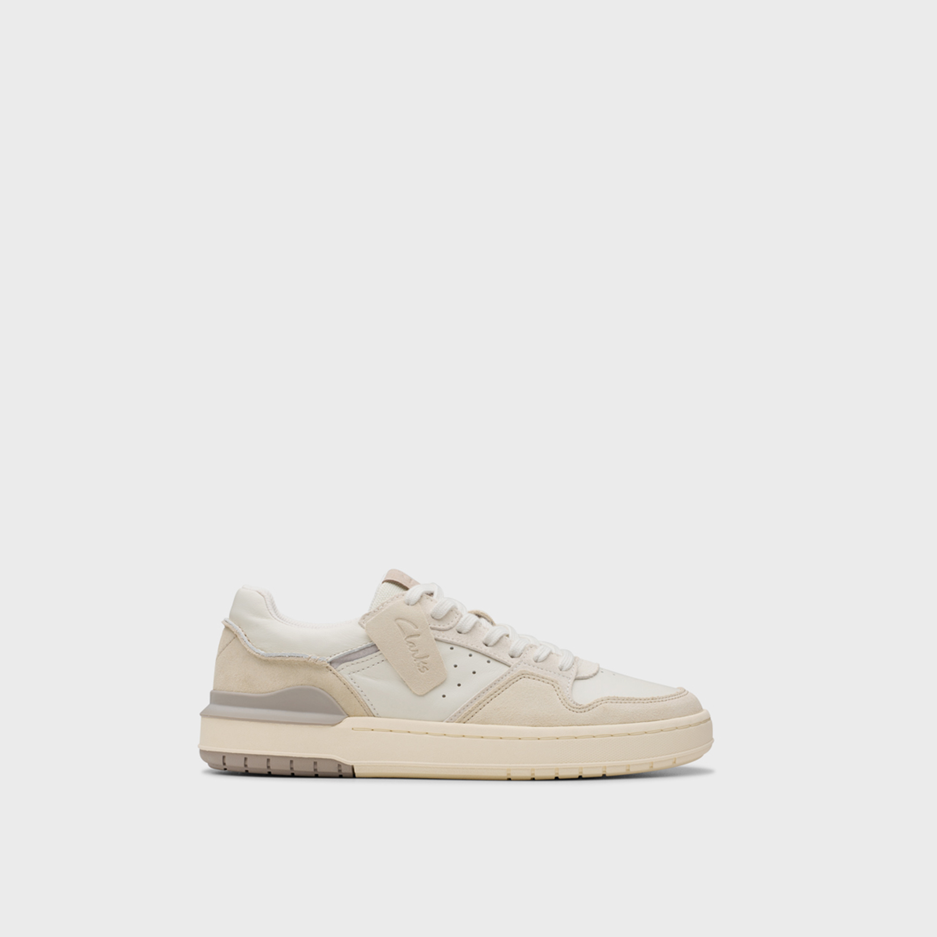 Clarks Men's Suede Lace-Up Low Ankle Sneakers | Courtlite2 Lo 26181290-men-shoes-sneakers-image-3