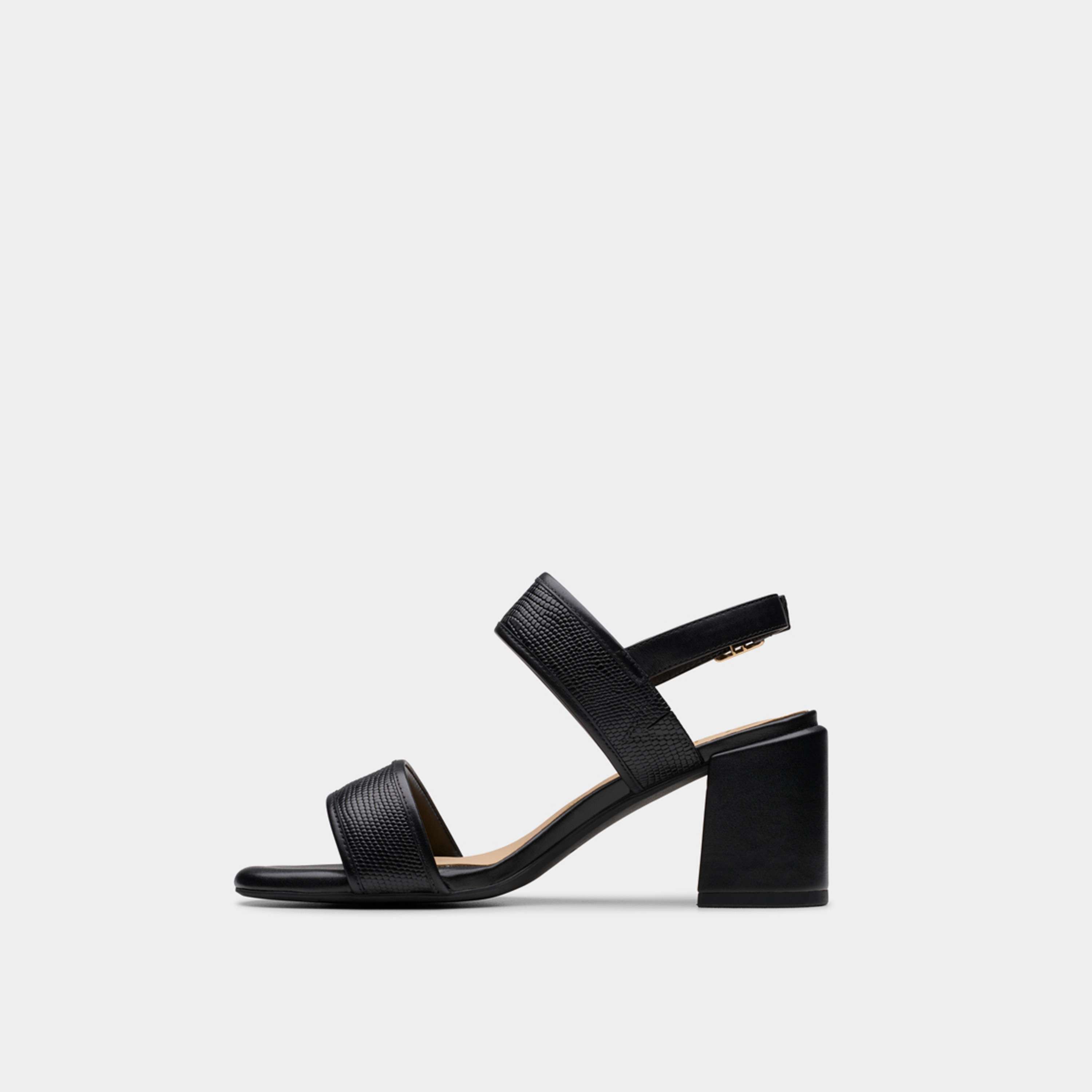 Clarks Women's Leather Buckle Strap Block Heels Sandals | Ezoria Sling 26181300-women-shoes-heels-image-3