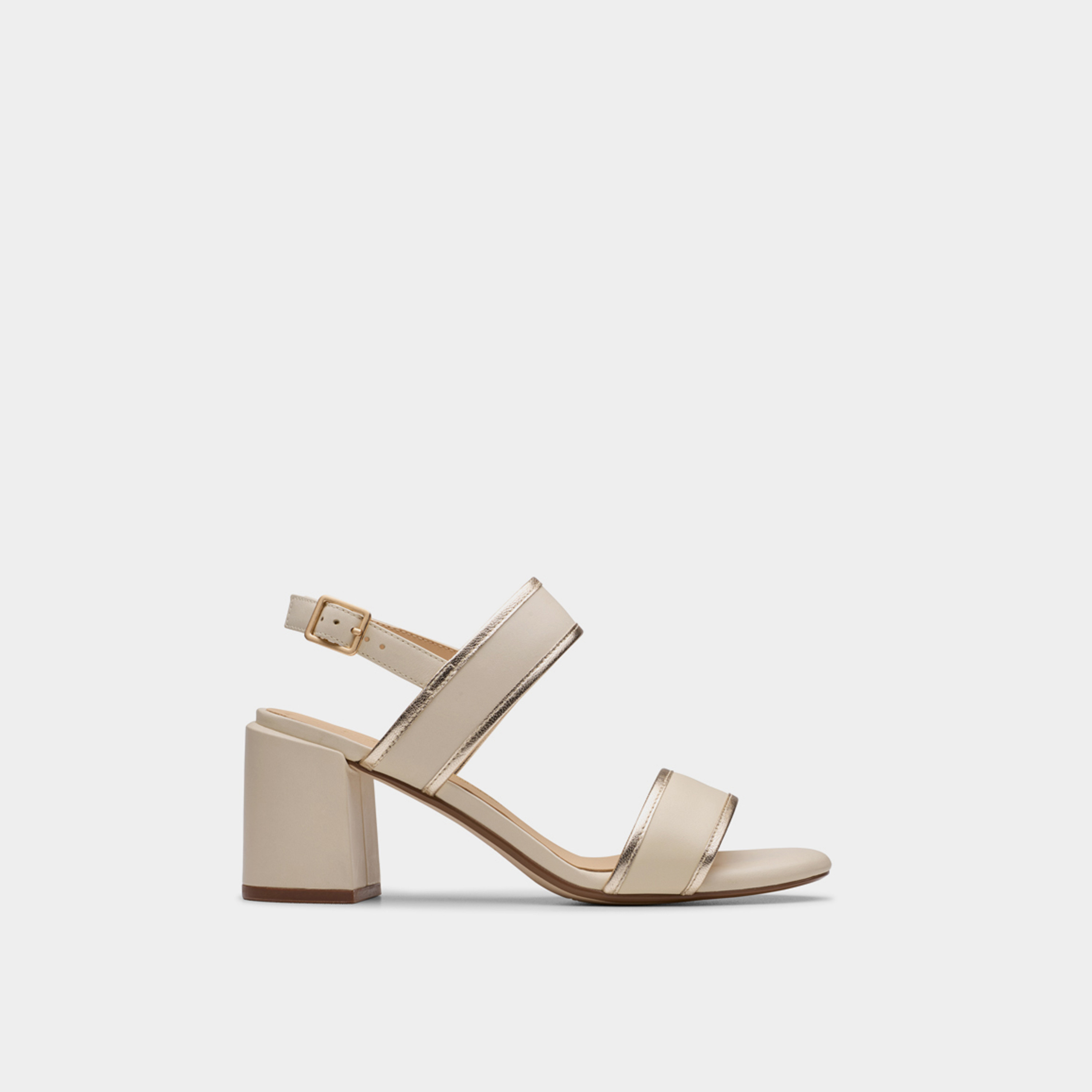 Clarks Women's Leather Buckle Strap Block Heels Sandals | Ezoria Sling 26181301-women-shoes-heels-image-2