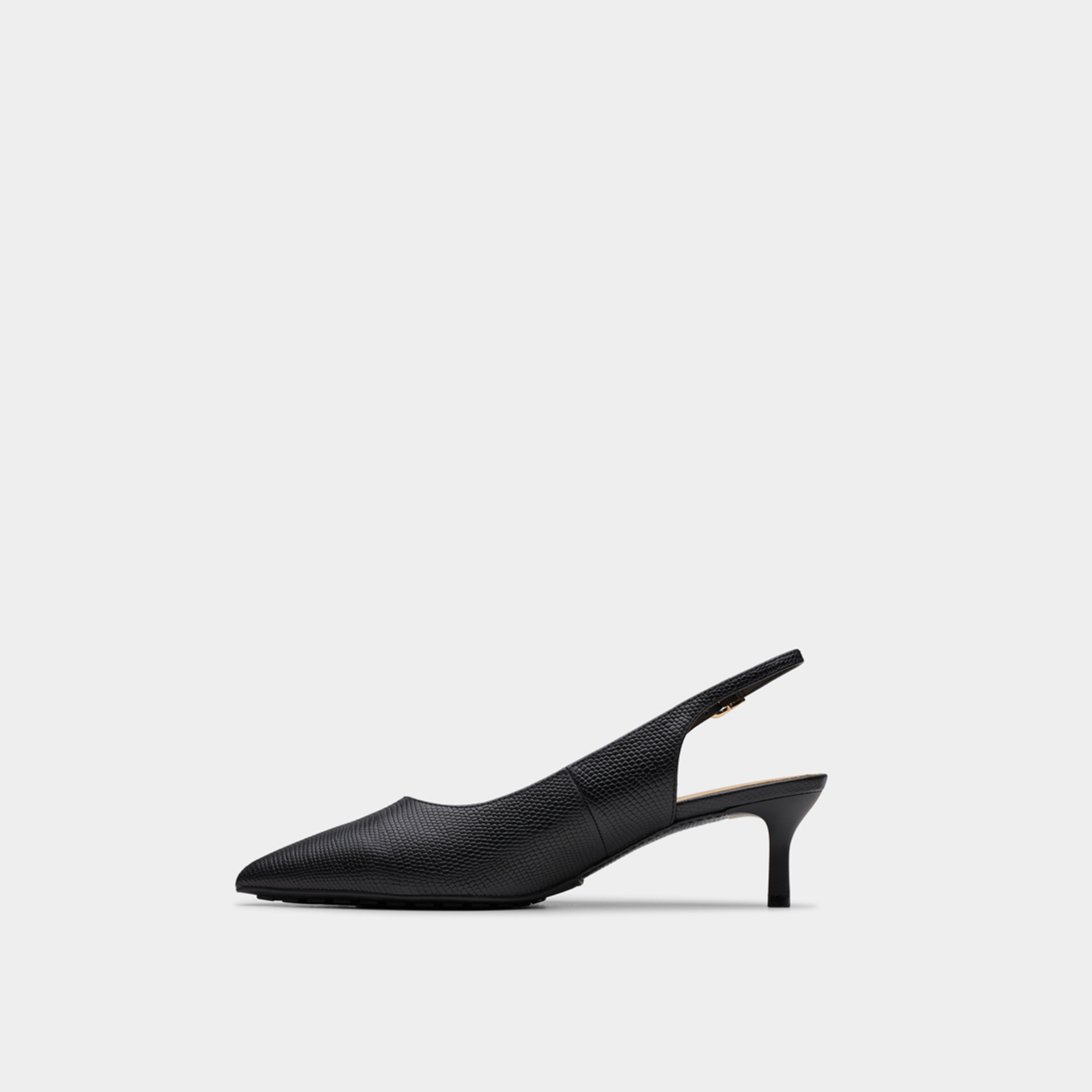 Clarks Women's Leather Buckle Strap Kitten Heels Sandals | Adela Sling 26181307-women-shoes-heels-image-3