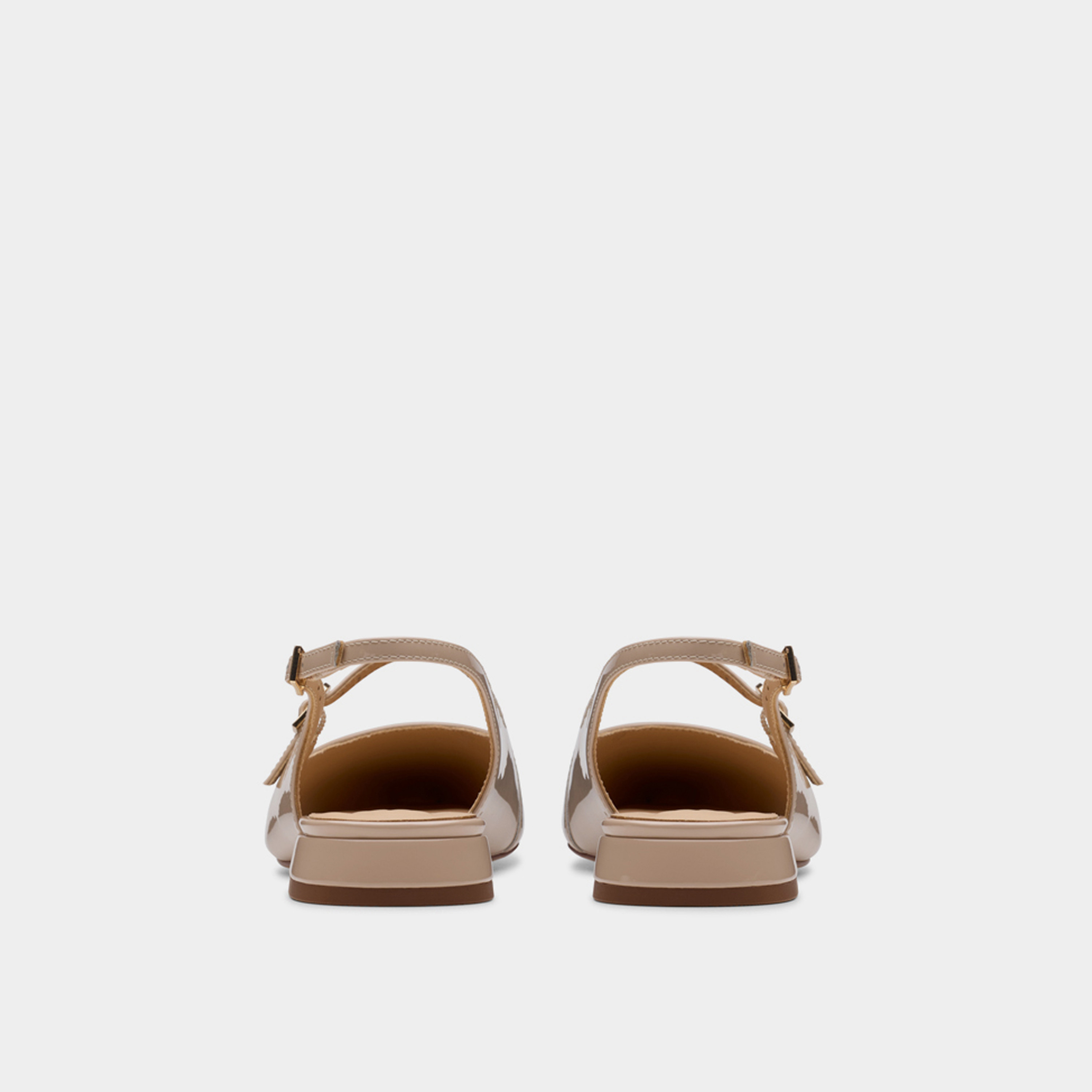 Clarks Women's Leather Buckle Strap Pointed Toe Ballerinas with Block Heels | Sensa15 Shine 26181316-women-shoes-ballerinas-image-4