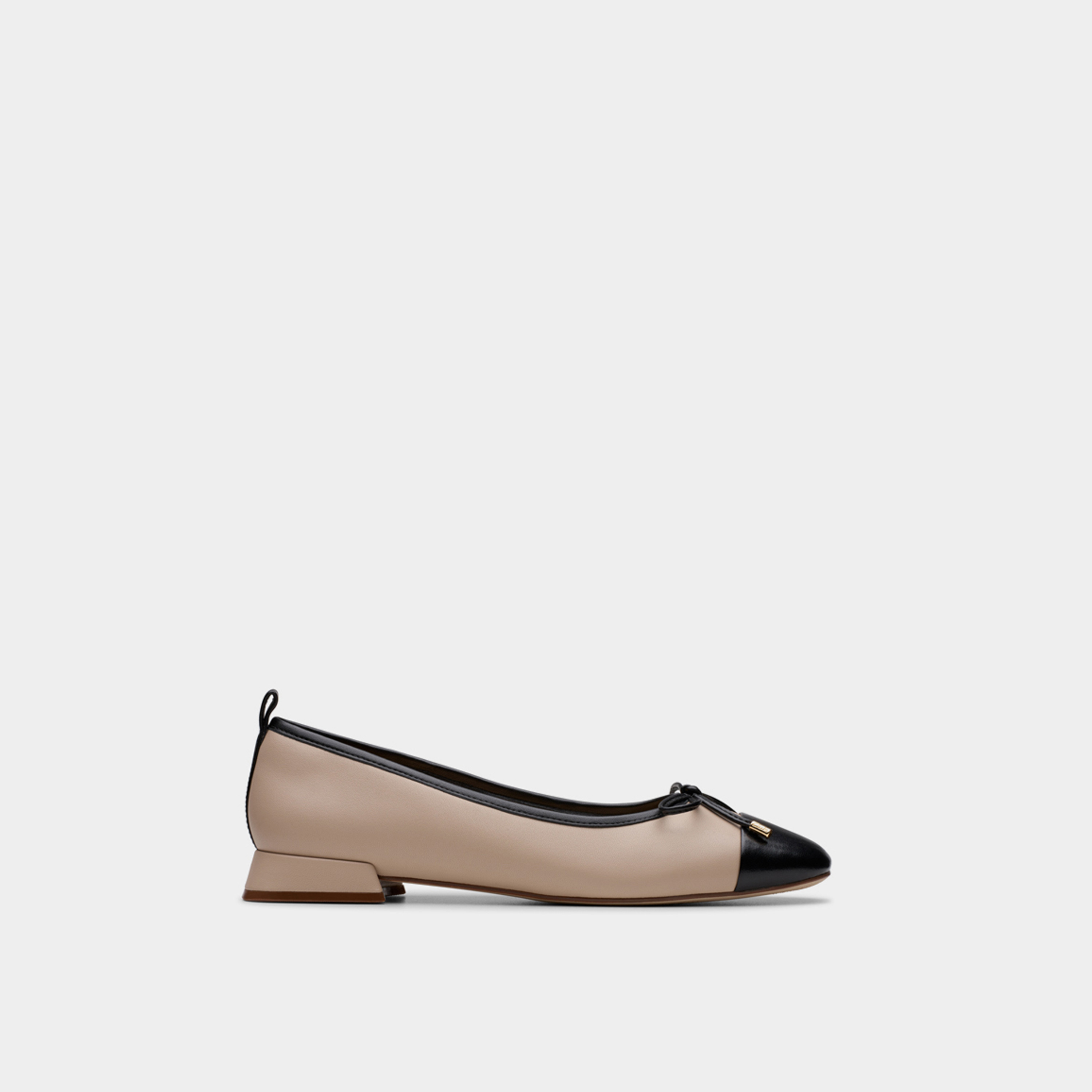Clarks Women's Leather Slip-On Round Toe Ballerinas with Block Heels | Ubree15 Poppy 26181329-women-shoes-ballerinas-image-2