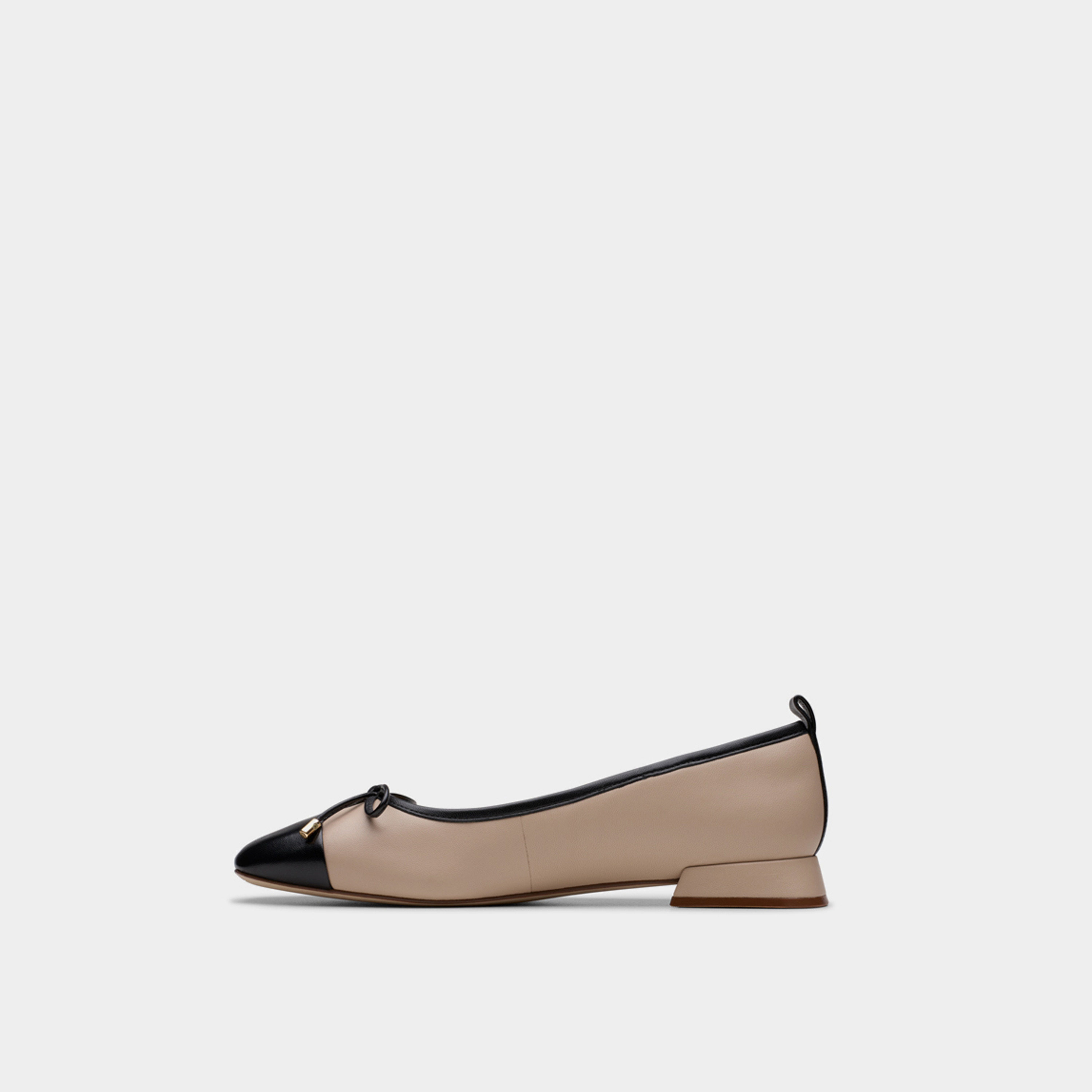 Clarks Women's Leather Slip-On Round Toe Ballerinas with Block Heels | Ubree15 Poppy 26181329-women-shoes-ballerinas-image-3