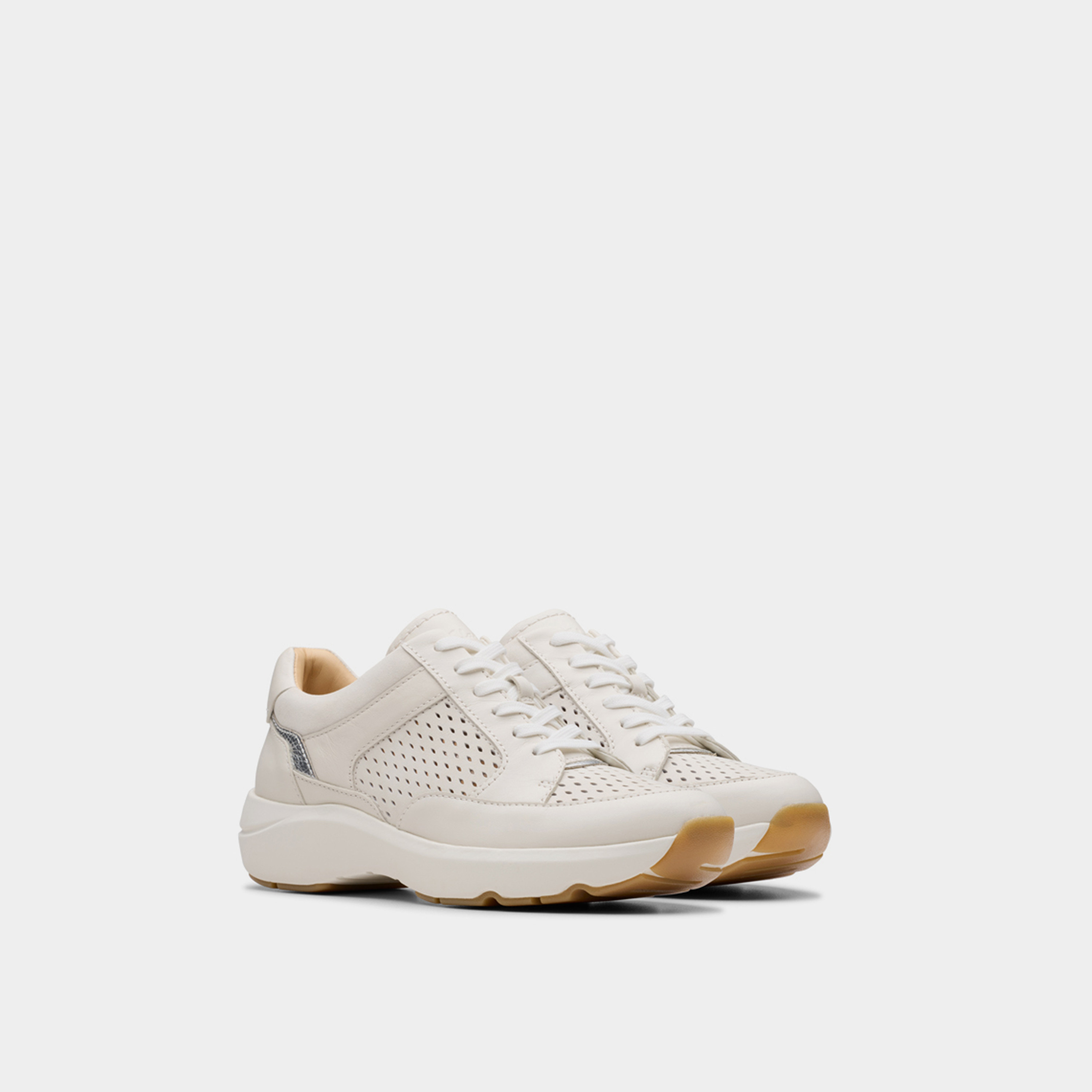 Clarks Women's Leather Lace-Up Low Ankle Sneakers | Tivoli Walk 26181361-women-shoes-sneakers-image-1