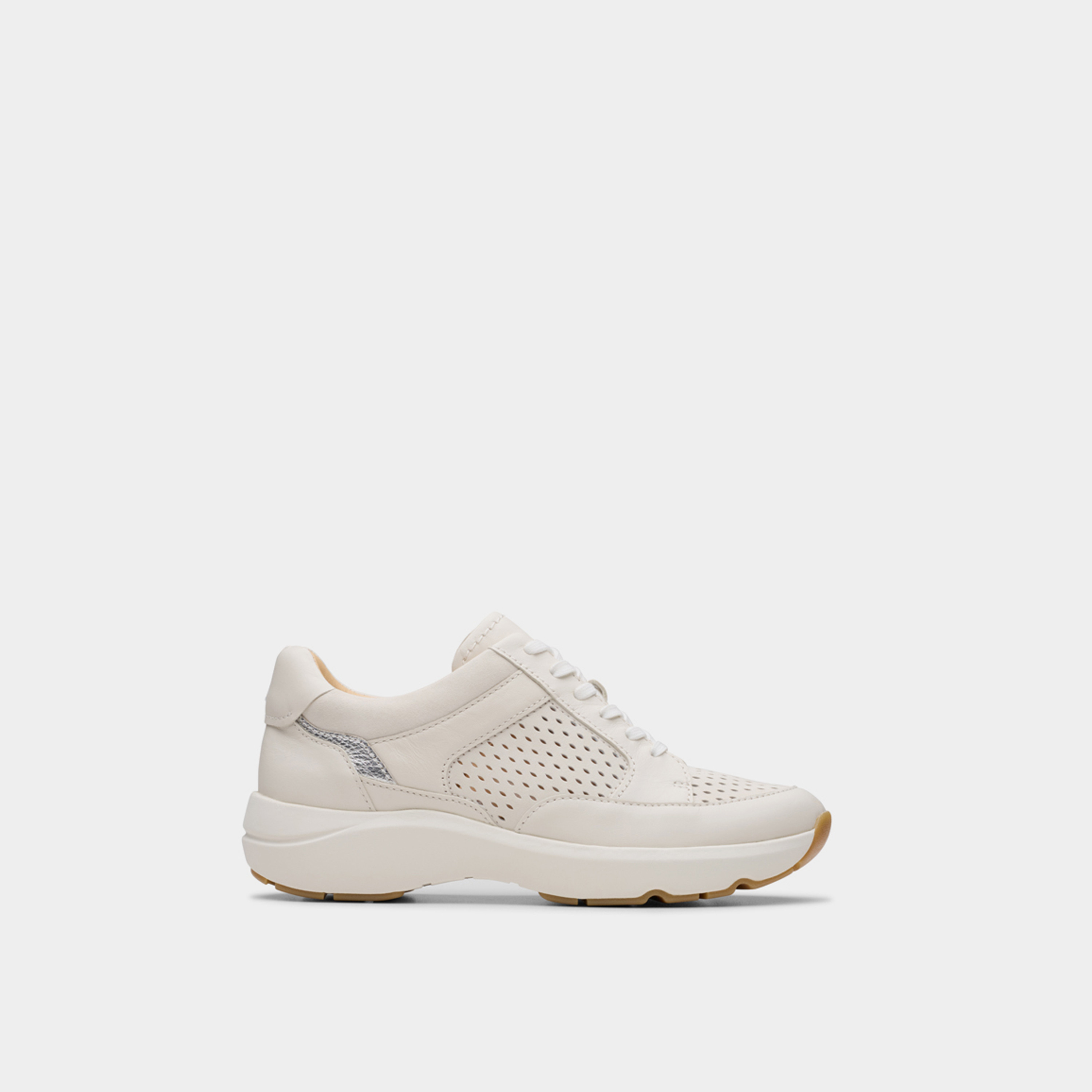 Clarks Women's Leather Lace-Up Low Ankle Sneakers | Tivoli Walk 26181361-women-shoes-sneakers-image-2