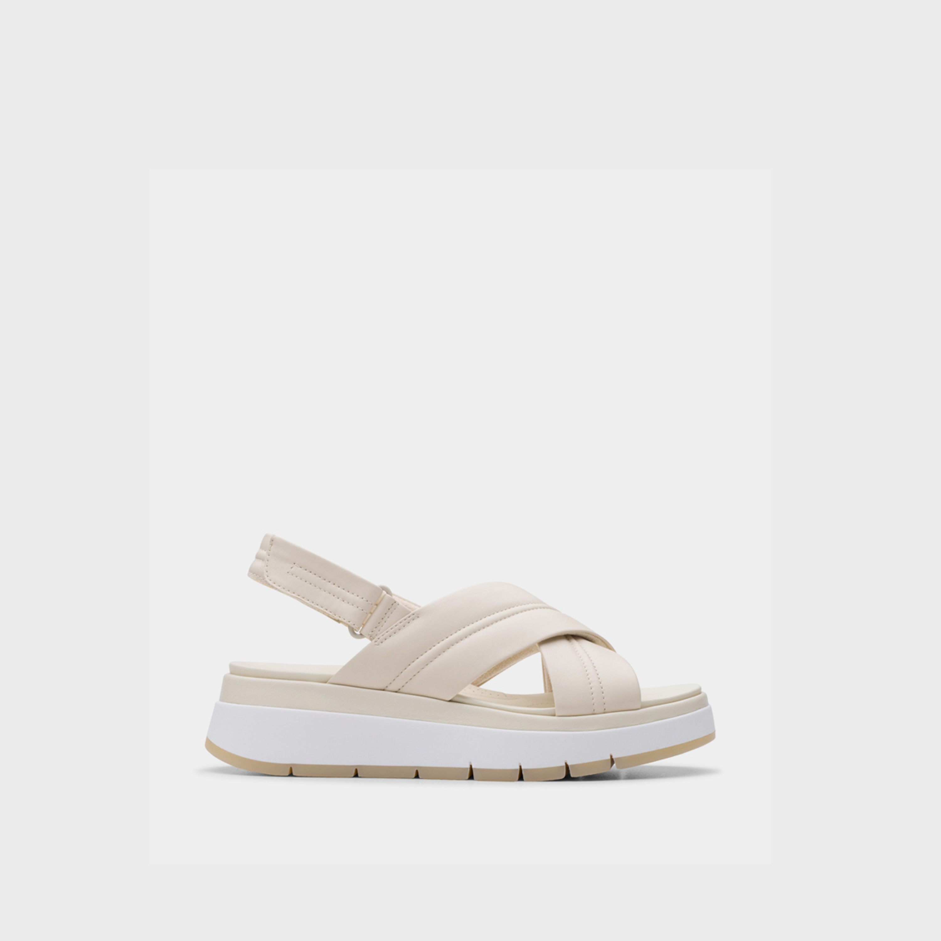 Clarks Women's Leather Hook & Loop Strap Sandals with Flatform Heels | Tuscan Cross 26181470-women-shoes-sandals-heeled-image-2