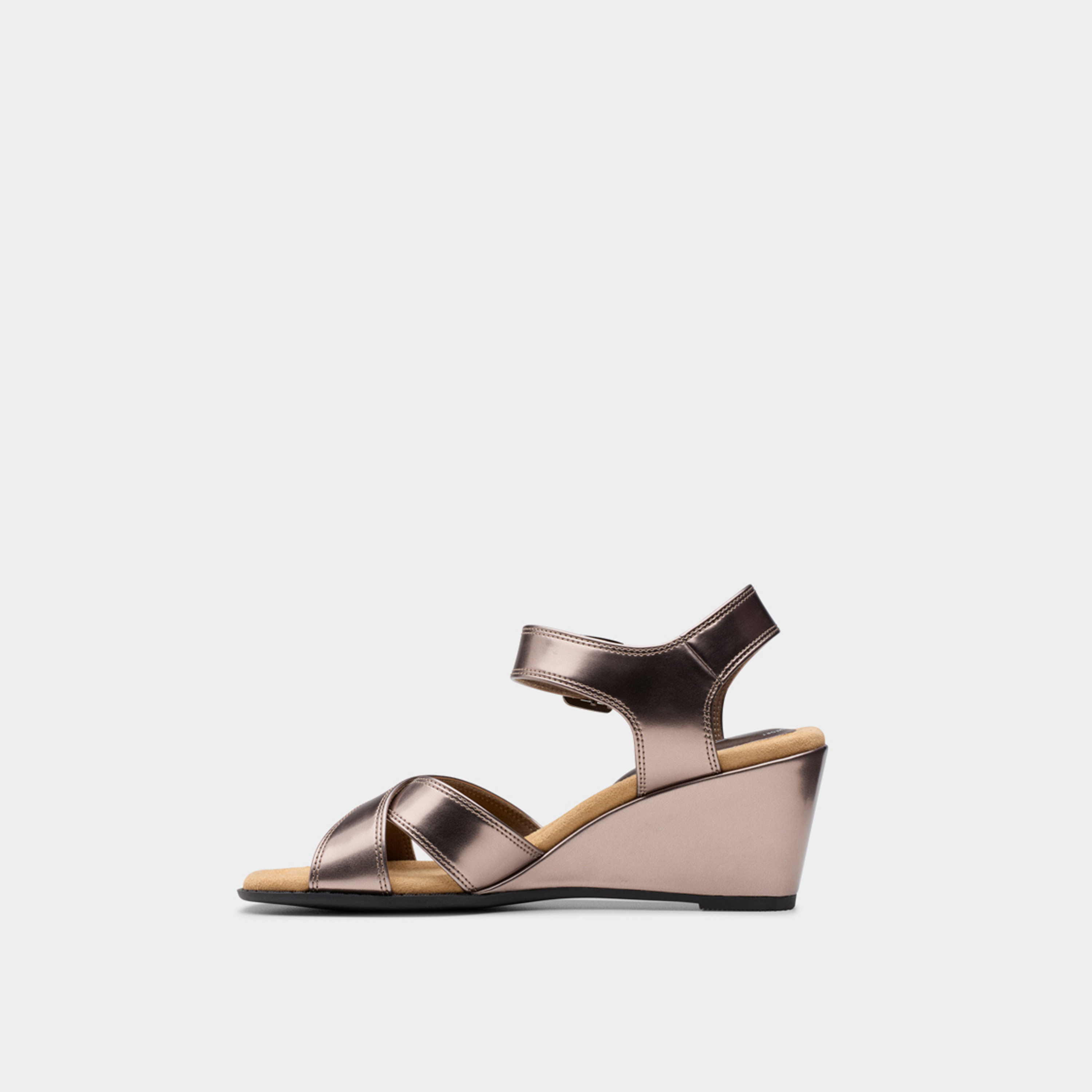 Clarks Women's Buckle Strap Wedges Sandals | Emmalae Iris 26181667-women-shoes-sandals-heeled-image-3
