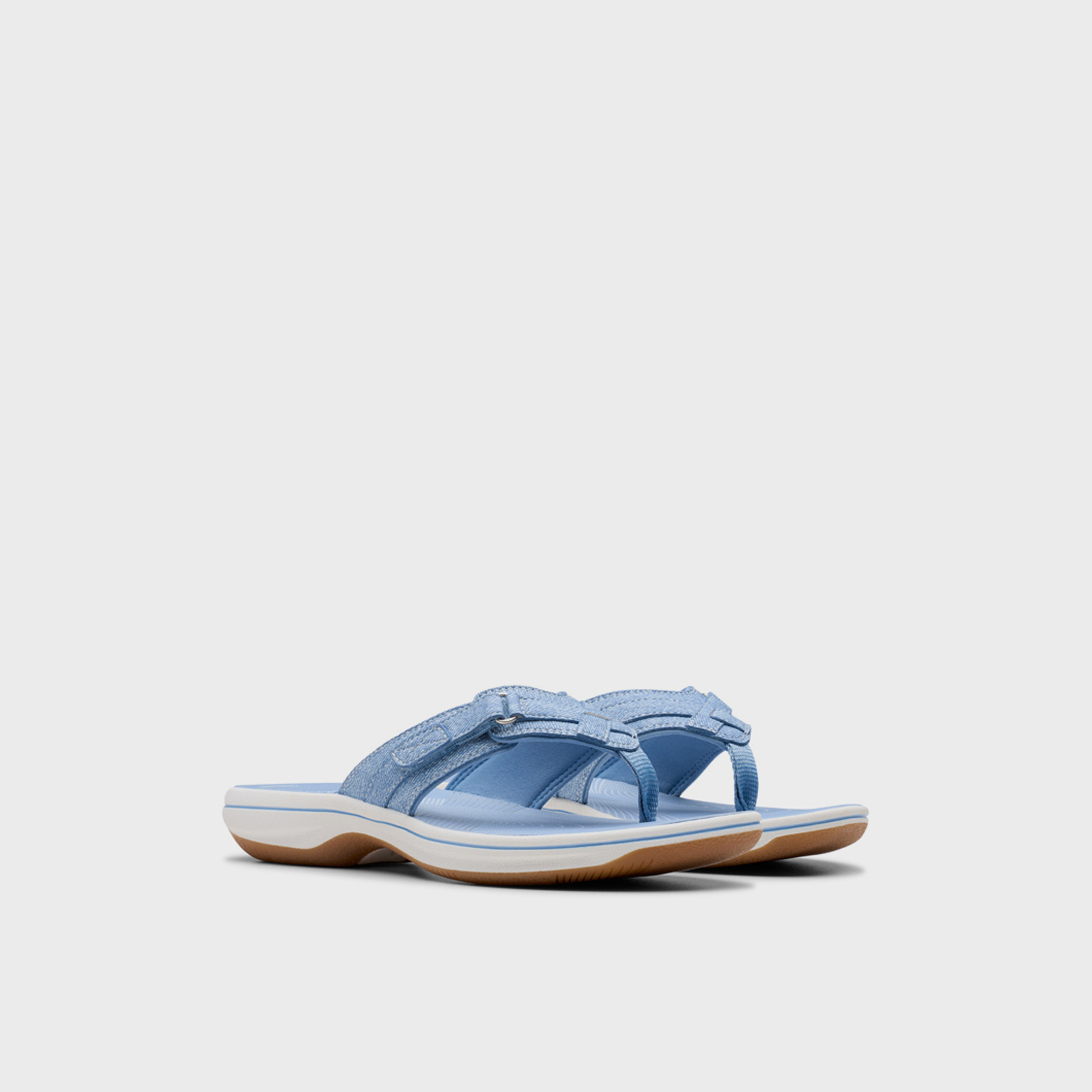 Clarks Womens Slip-On Brinkley Sea Slide Sandals | 26182192-women-shoes-sandals-flats-image-1