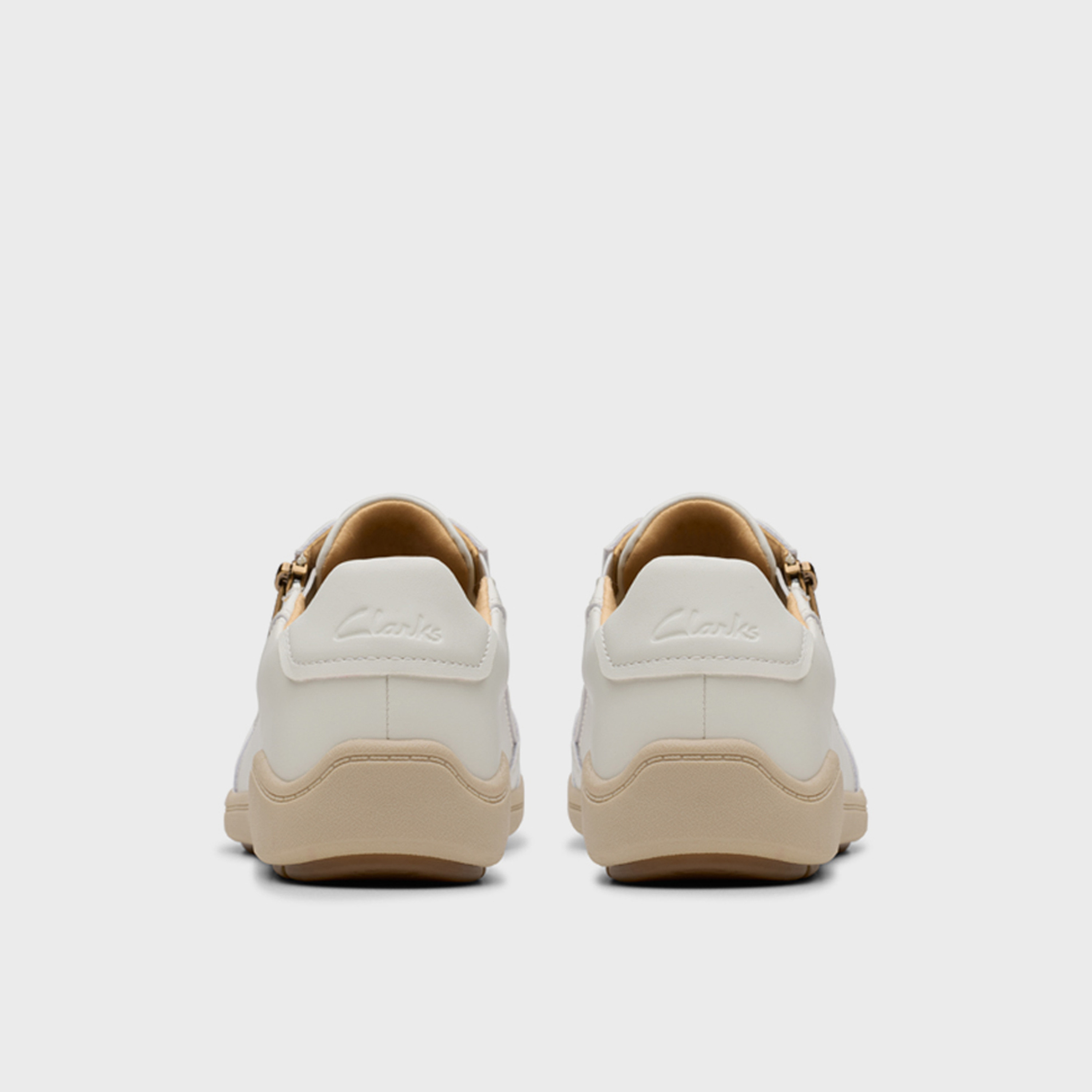 Clarks Women's Leather Lace-Up Low-Ankle Sneakers | 26184080-women-shoes-sneakers-image-3