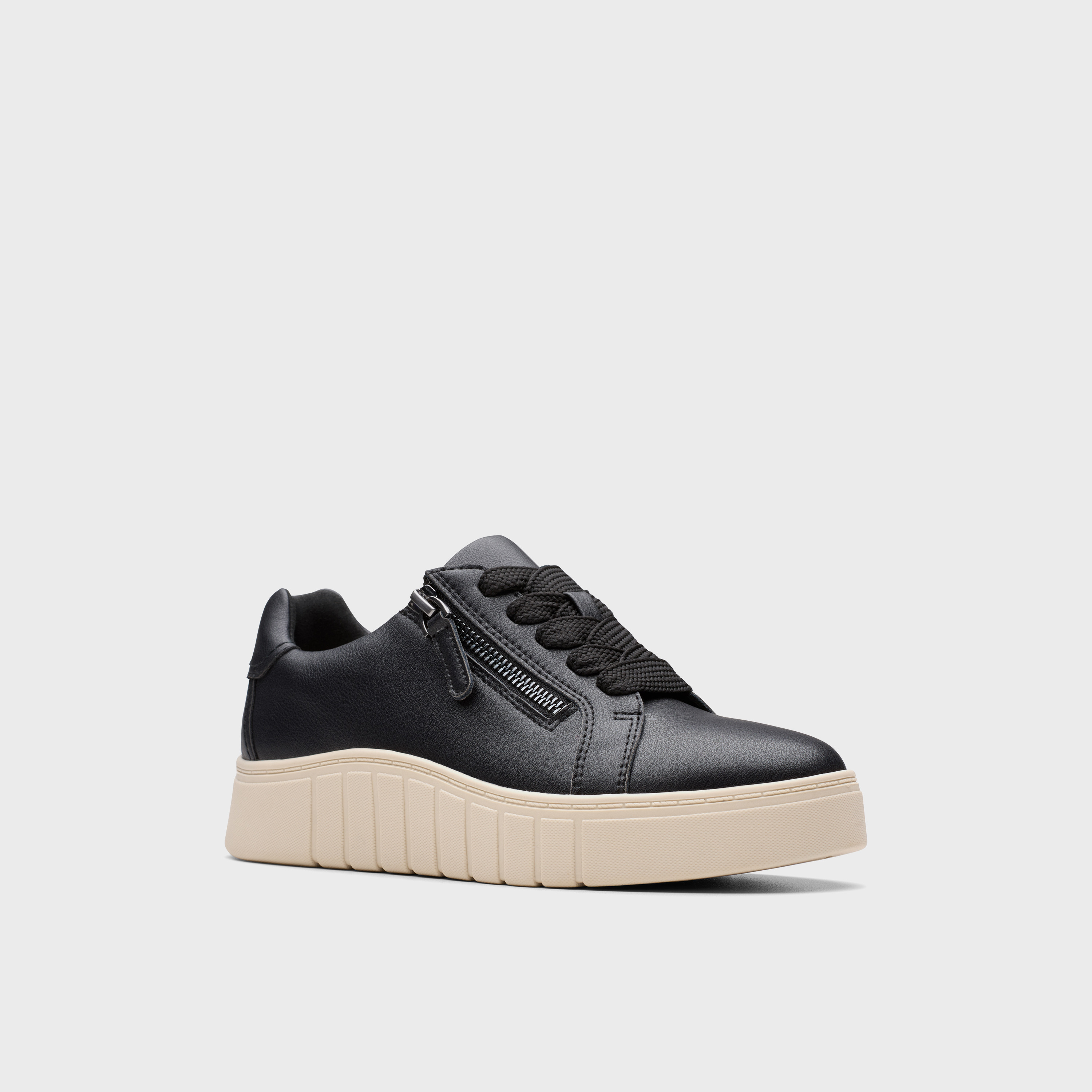Clarks Women's Leather Lace-Up Low-Ankle Sneakers | 26184242-women-shoes-sneakers-image-1