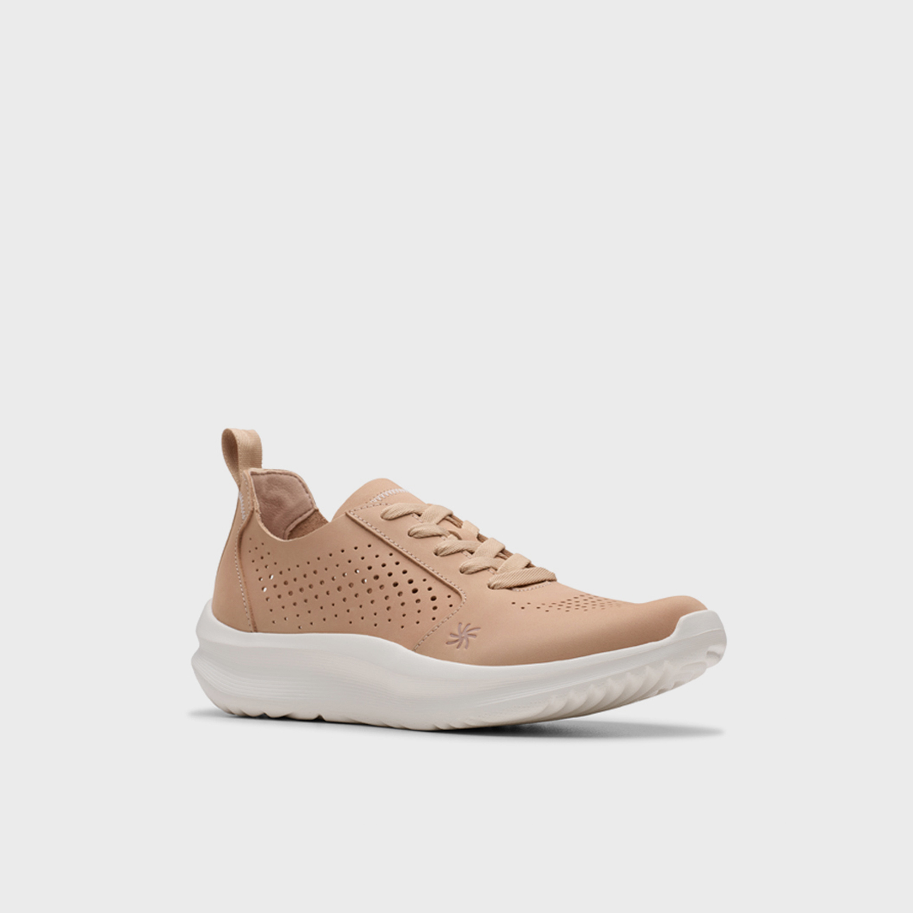 Clarks Women's Nubuck Lace-Up Low-Ankle Sneakers | 26184290-women-shoes-sneakers-image-1